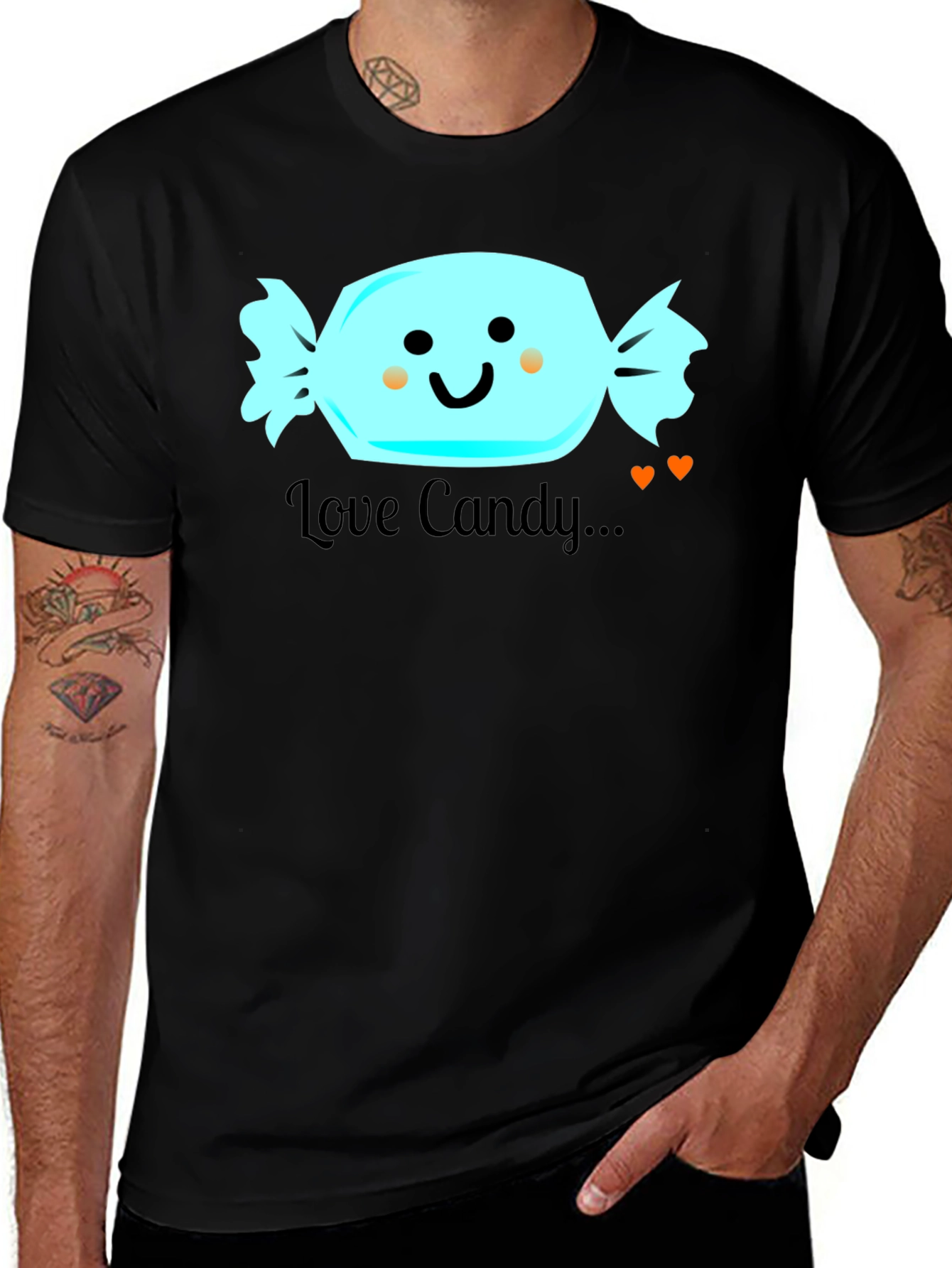 Variant 19 of Love Candy Graphic T-Shirt - Cute and Fun Design