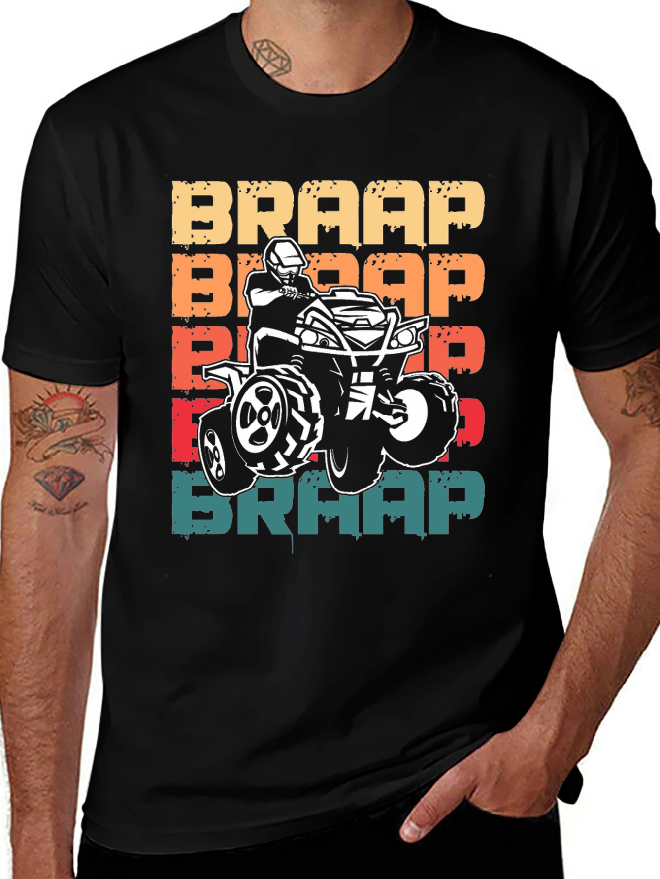 Braap ATV Rider Graphic Tee - Off-Road Adventure Shirt