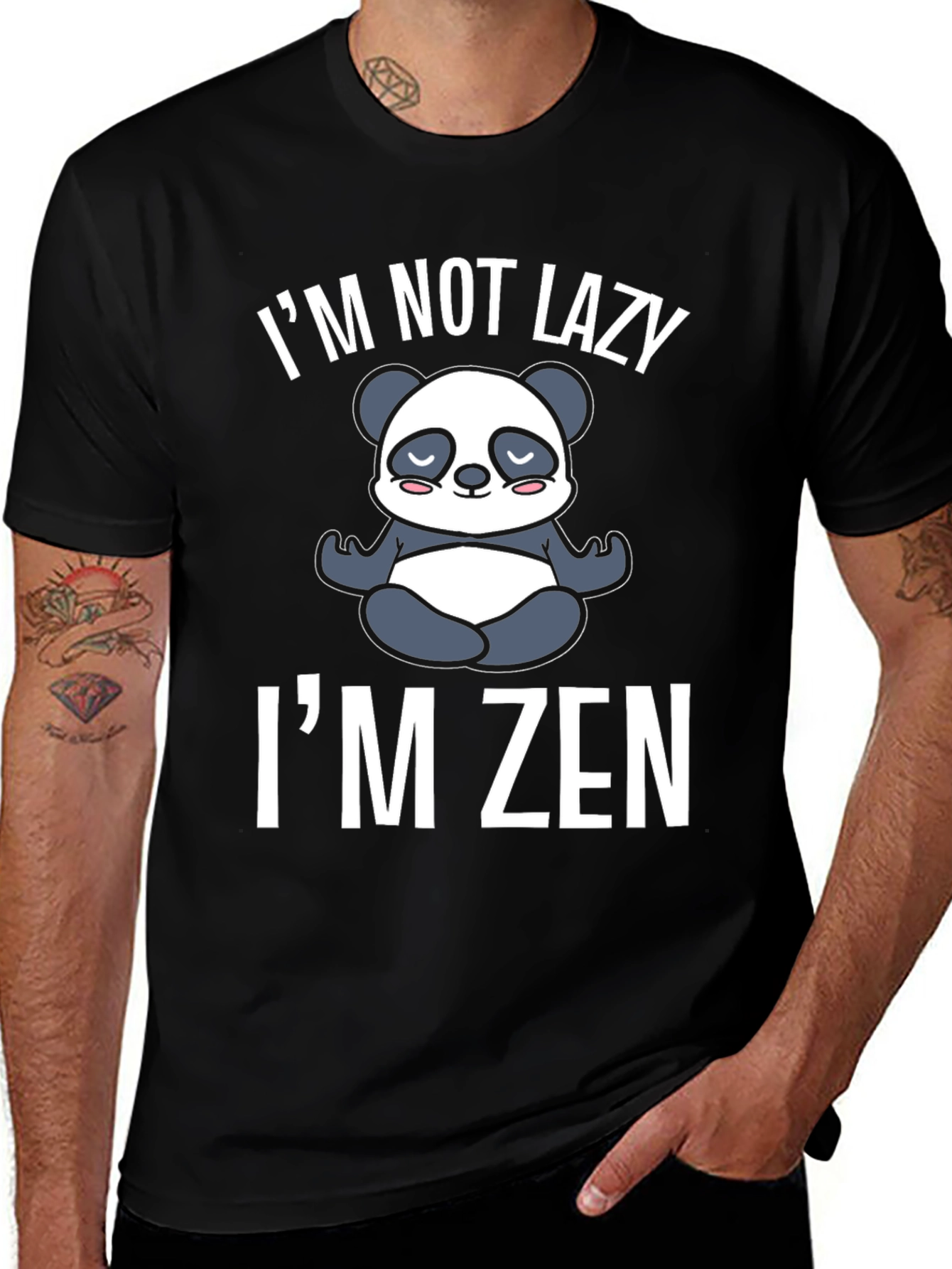 Variant 15 of Zen Panda Graphic T-Shirt -  I'm Not Lazy