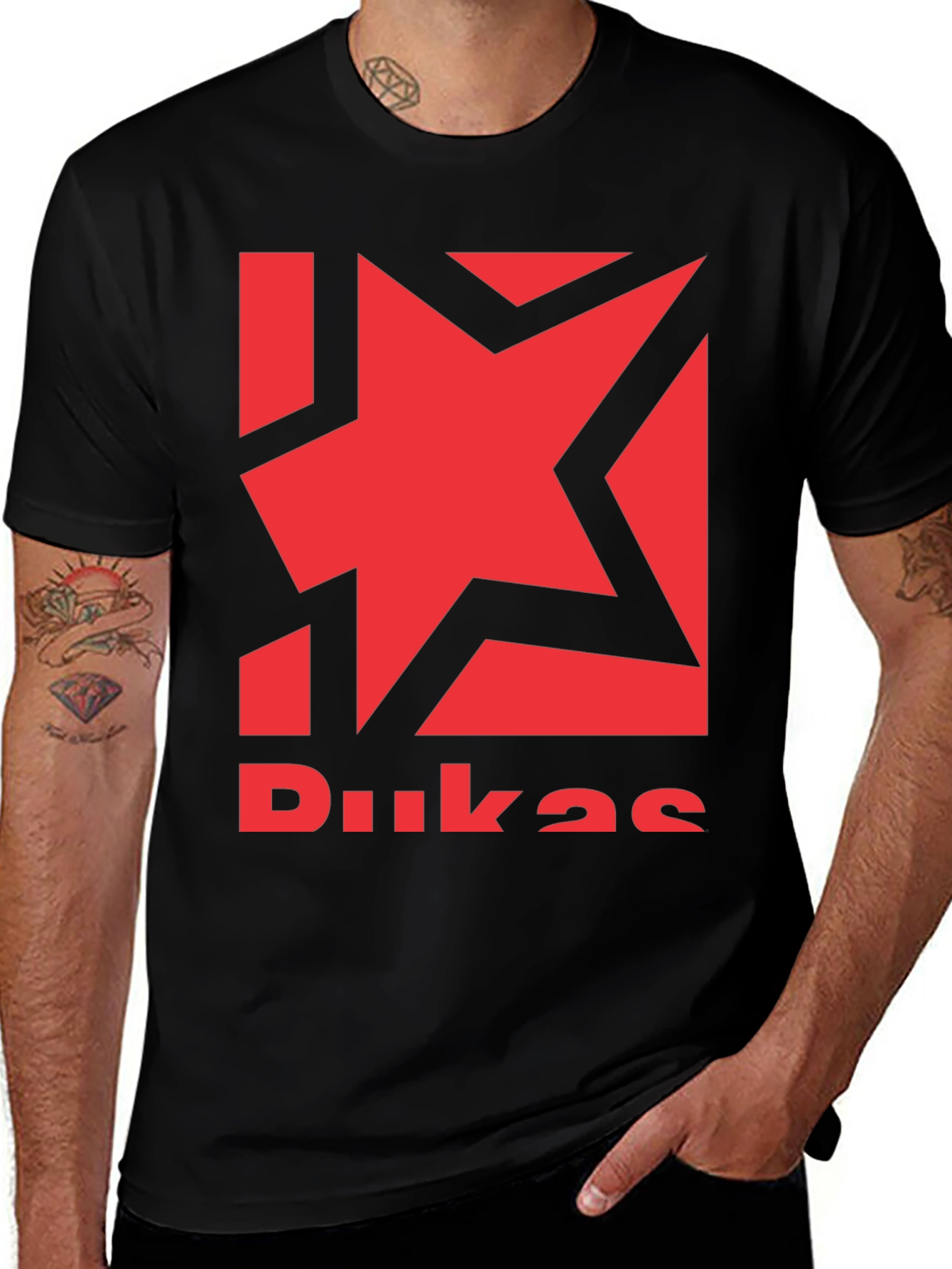 Variant 28 of Dukas Star Graphic Tee - Bold Design, Classic Fit