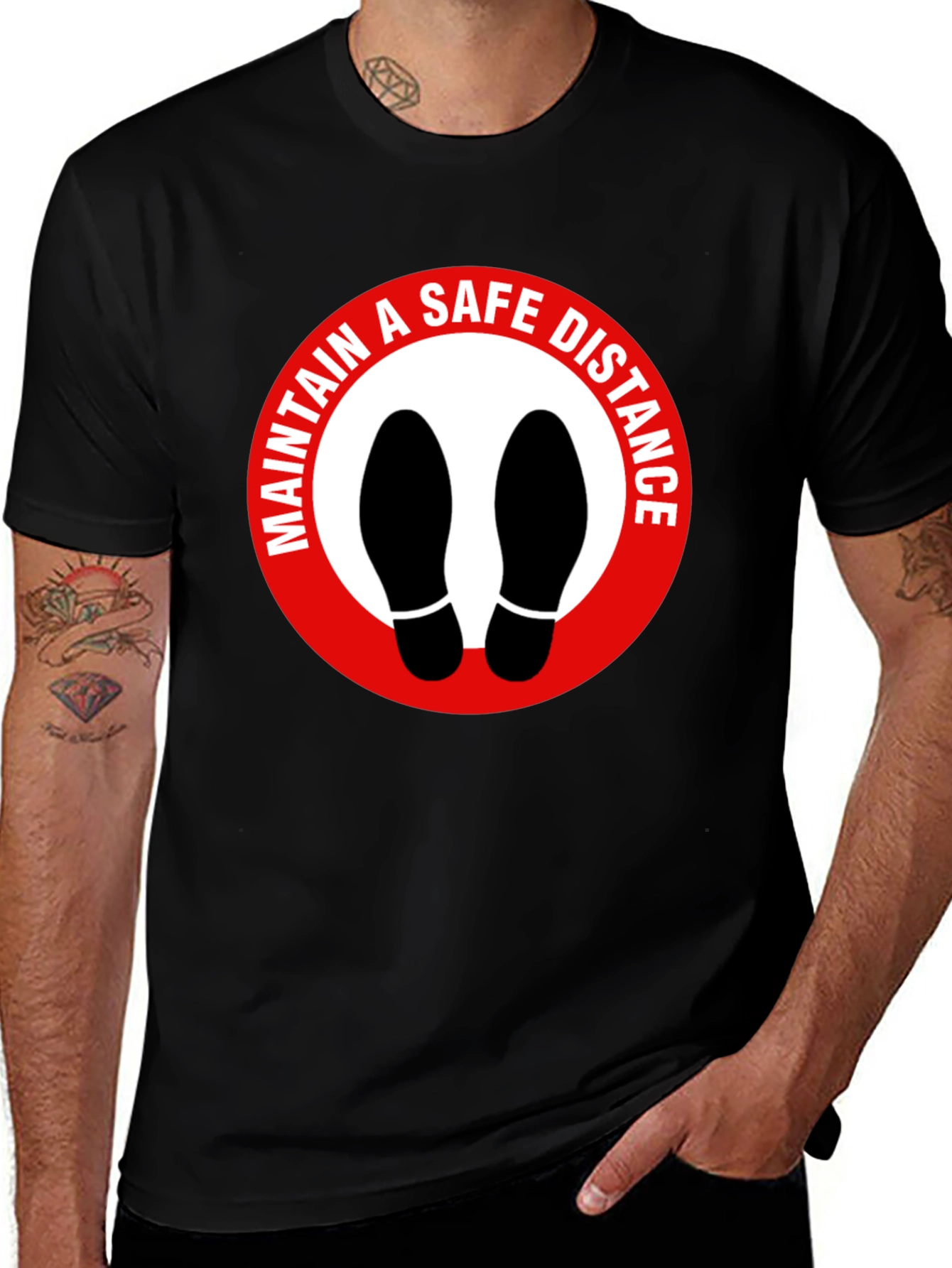 Variant 4 of Maintain Safe Distance Graphic T-Shirt