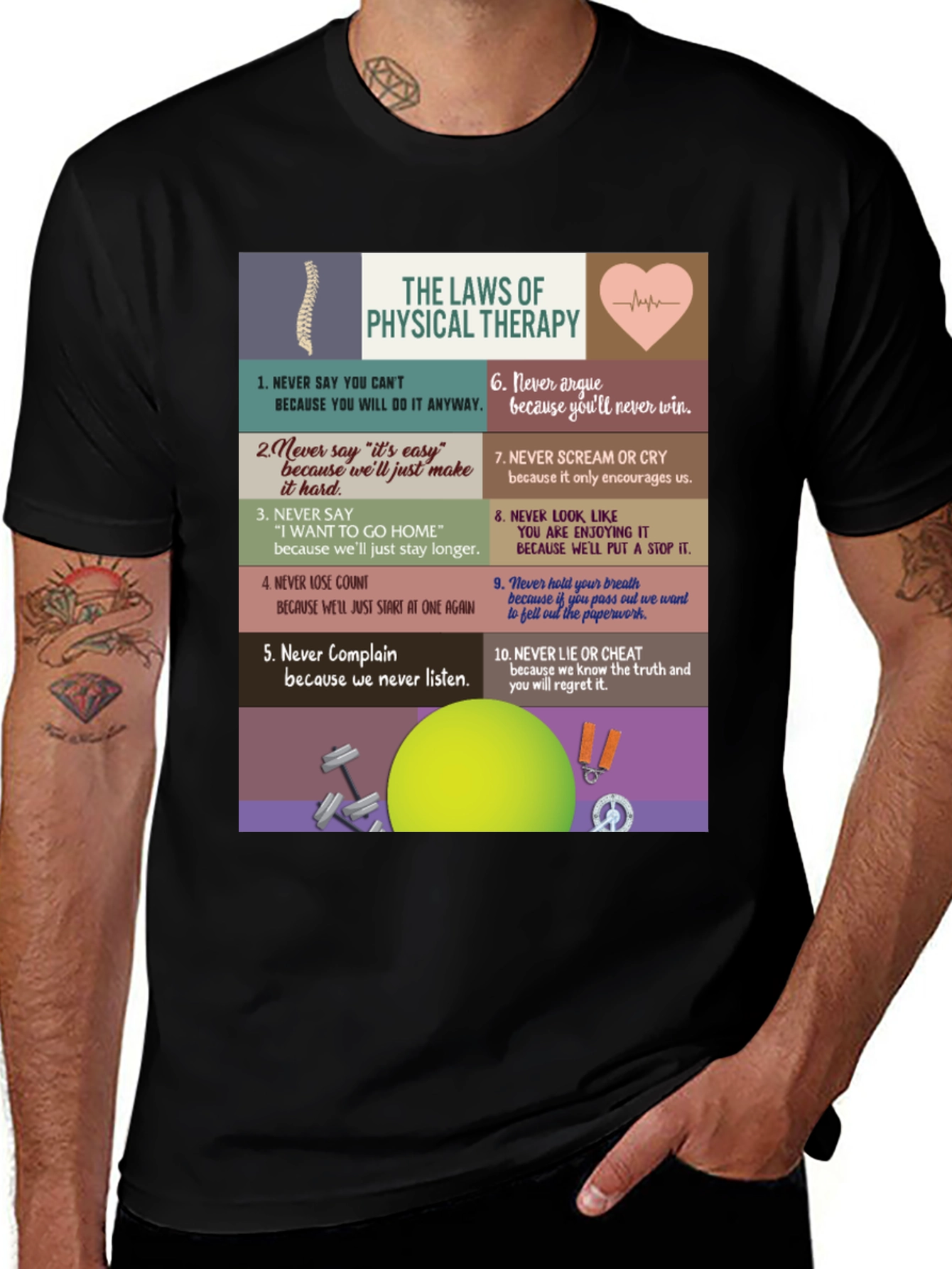 Variant 18 of Physical Therapy Law T-Shirt - Funny Therapist Tee