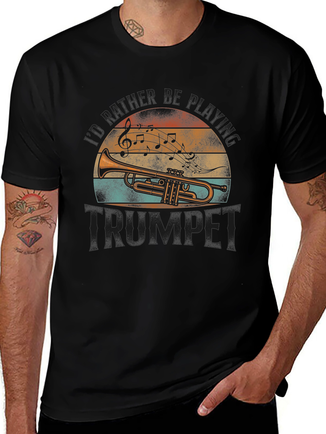 Variant 3 of Vintage Trumpet Player T-Shirt