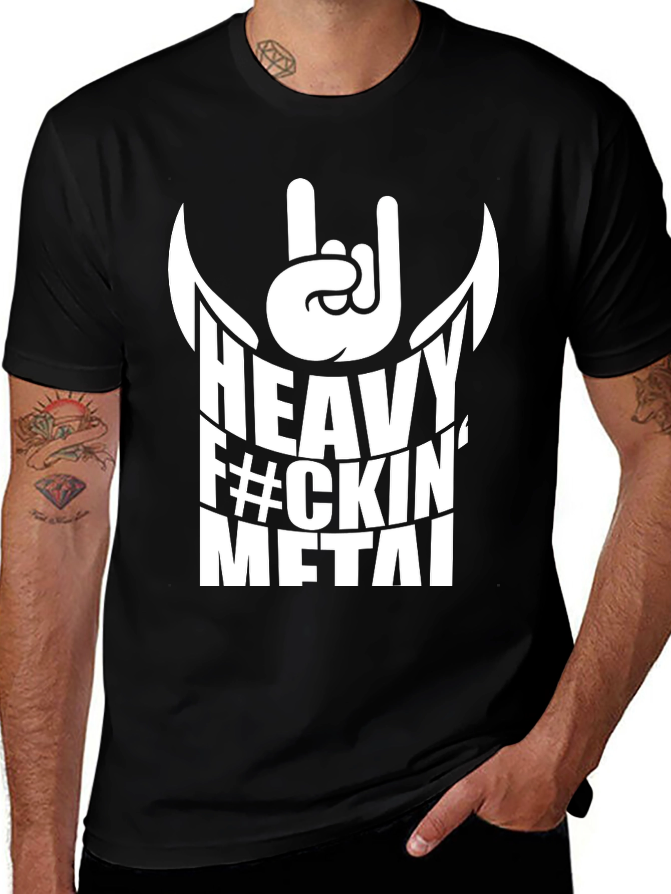Variant 14 of Heavy Metal Graphic Tee - Rock On!