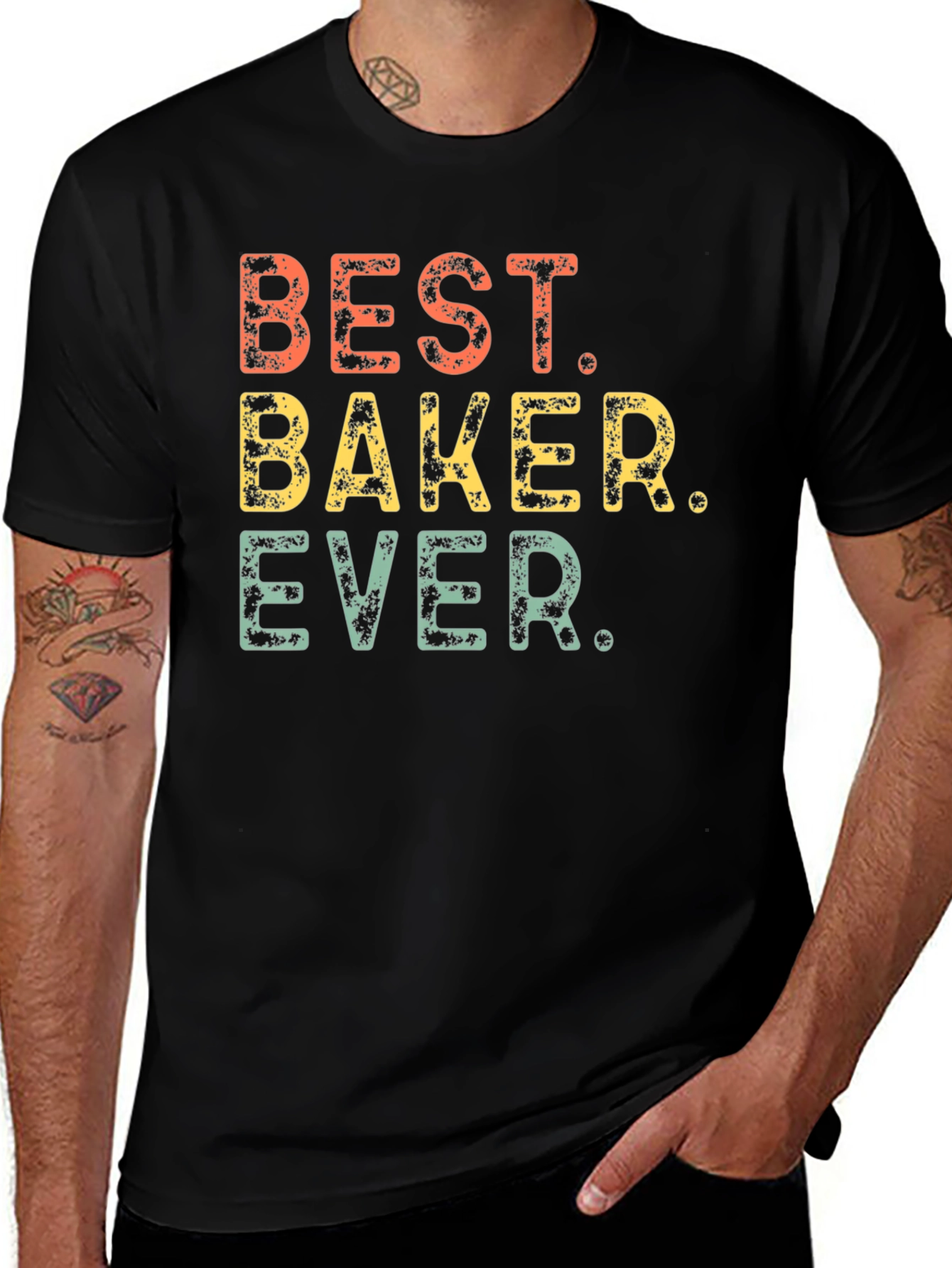 Variant 20 of Best Baker Ever Graphic Tee - Retro Style Shirt
