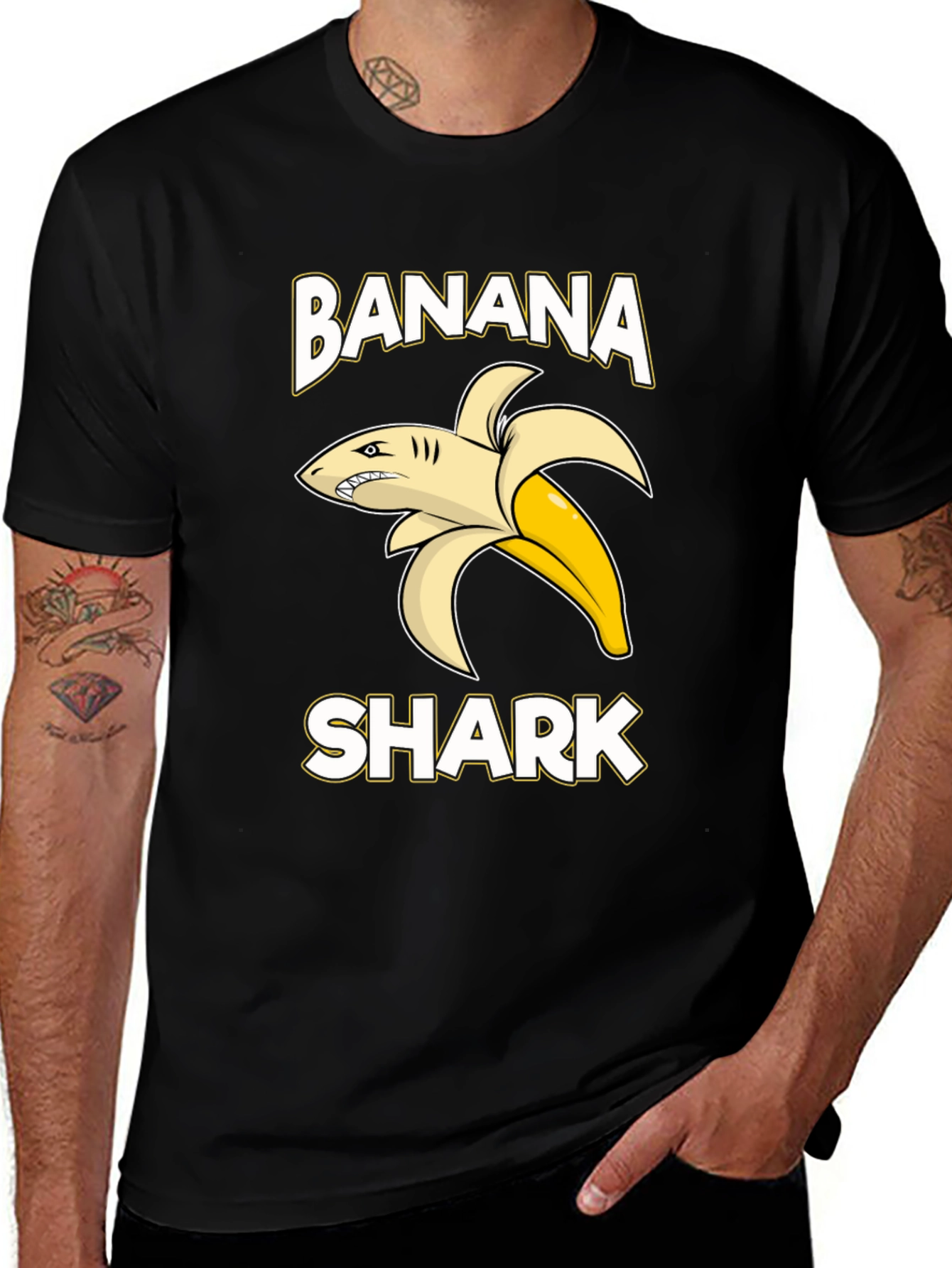 Banana Shark Graphic T-Shirt
