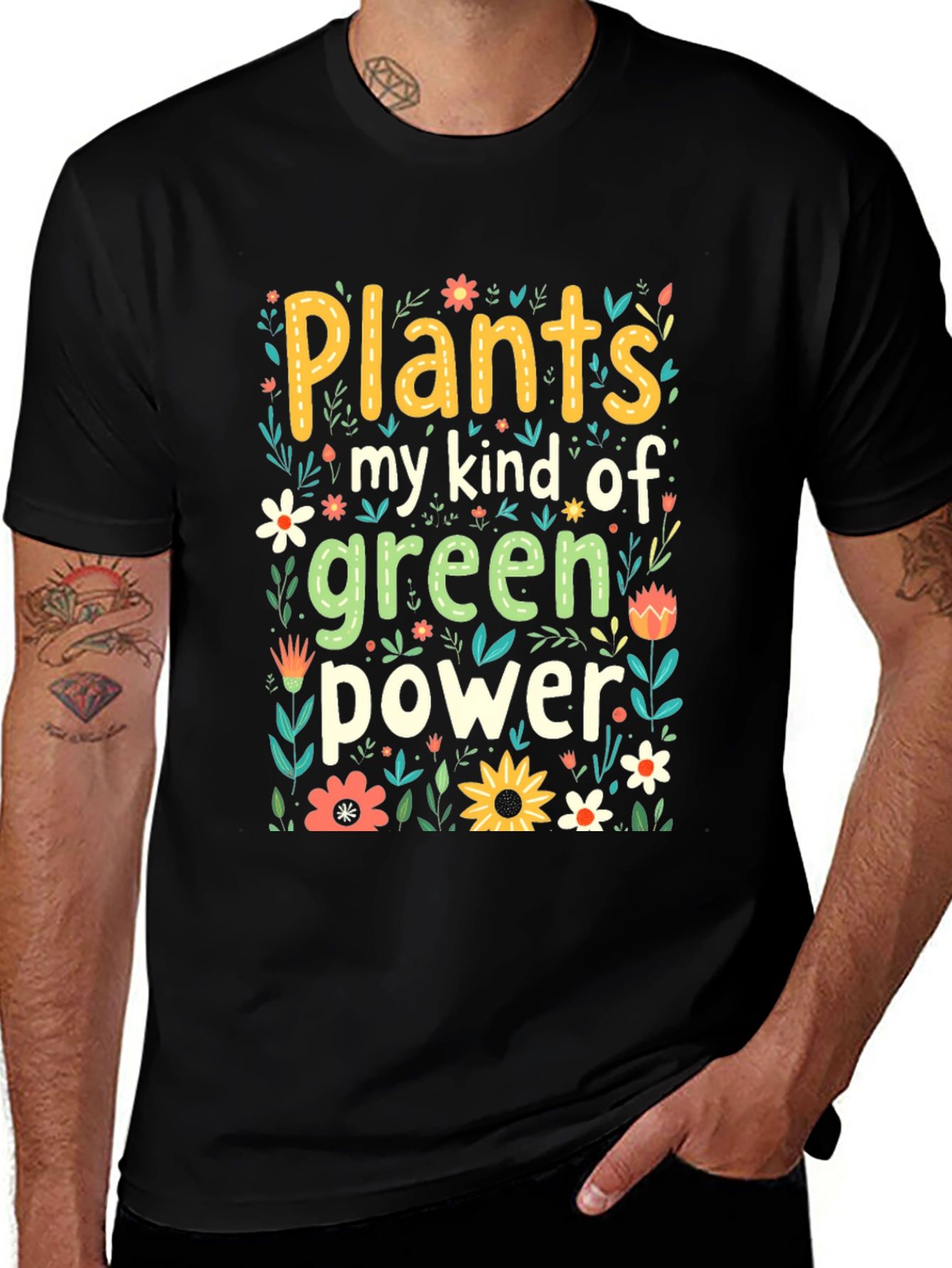 Variant 10 of Plants My Kind Of Green Power Graphic Tee