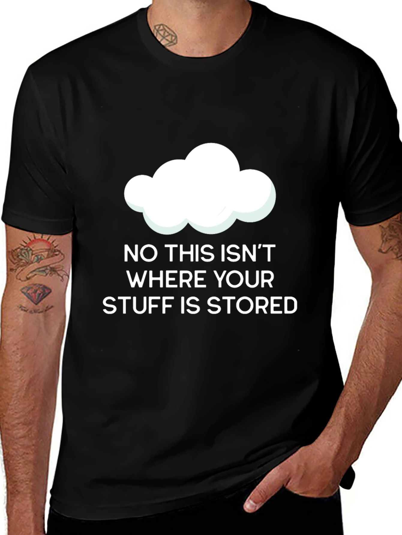 Variant 8 of Funny Cloud Storage T-Shirt - IT Humor Tee
