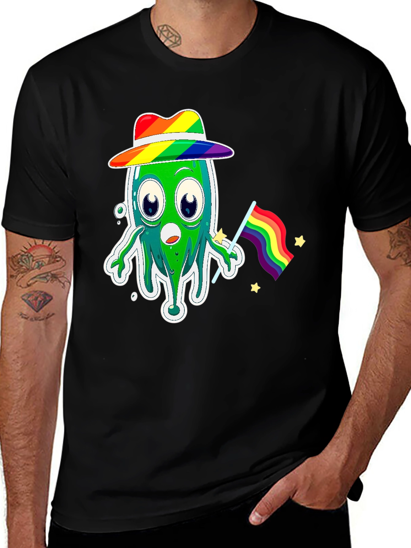 Rainbow Alien Pride T-Shirt - Celebrate Love!