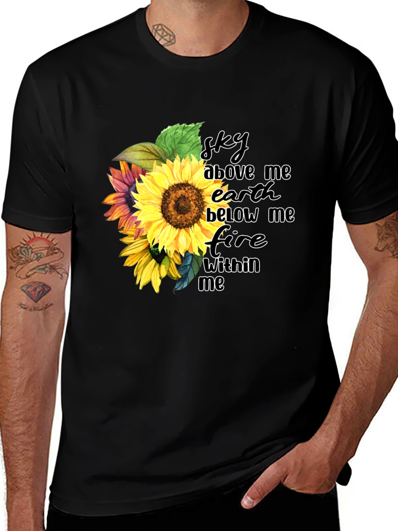 Variant 14 of Sunflower Inspirational Graphic Tee