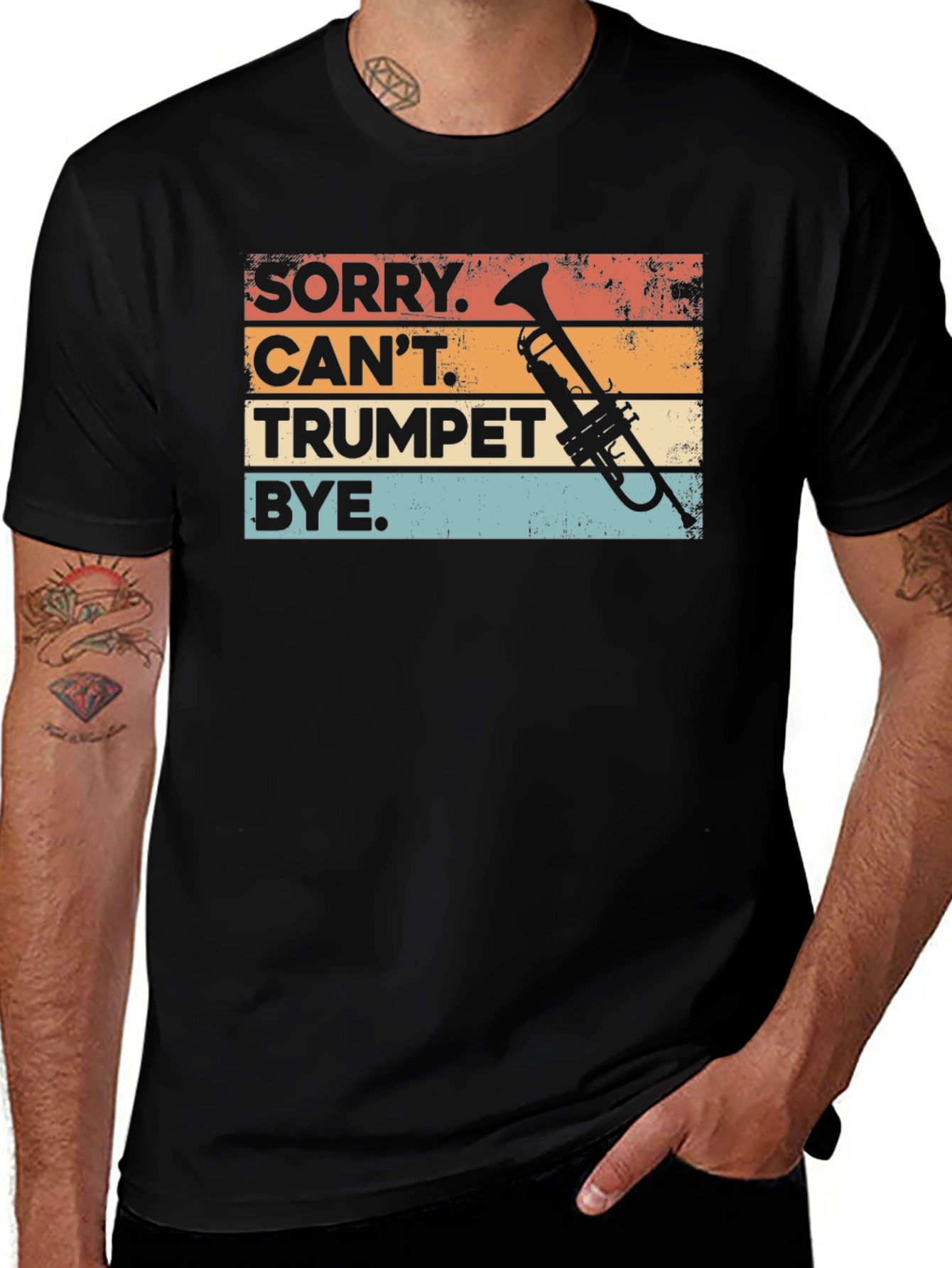 Variant 21 of Funny Trumpet Player T-Shirt - Sorry Can't Trumpet Bye