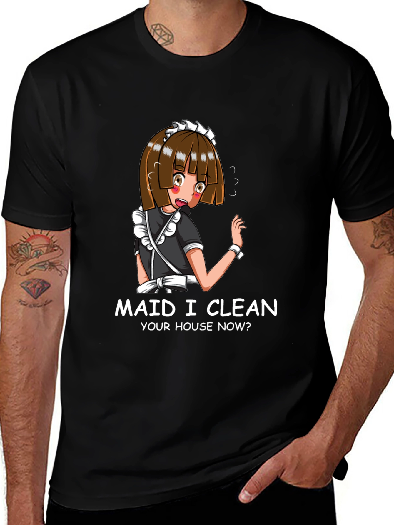 Variant 3 of Anime Maid Graphic T-Shirt