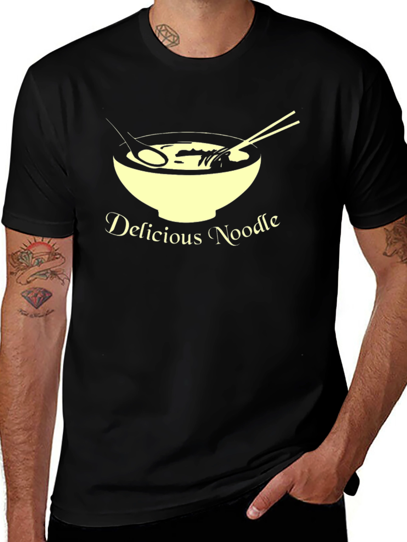 Delicious Noodle T-Shirt, Unique Design, Casual Wear