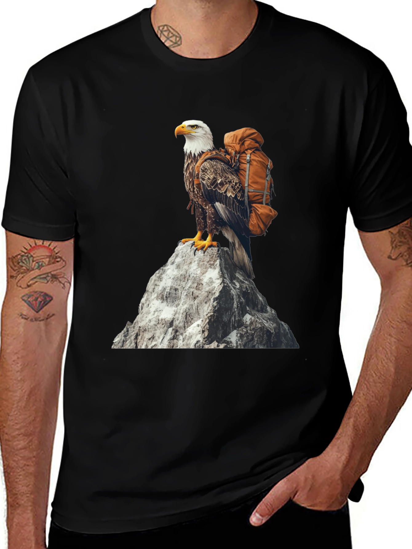 Variant 20 of Eagle Hiker Graphic T-Shirt