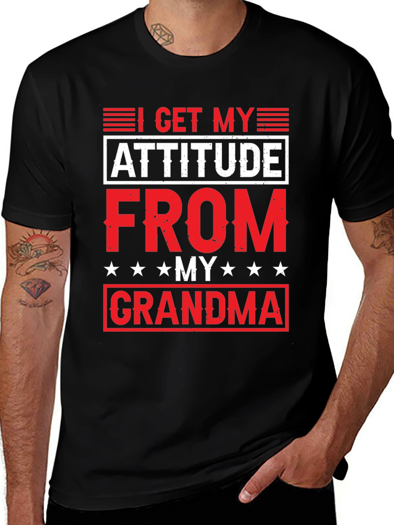 Variant 27 of I Get My Attitude From My Grandma T-Shirt