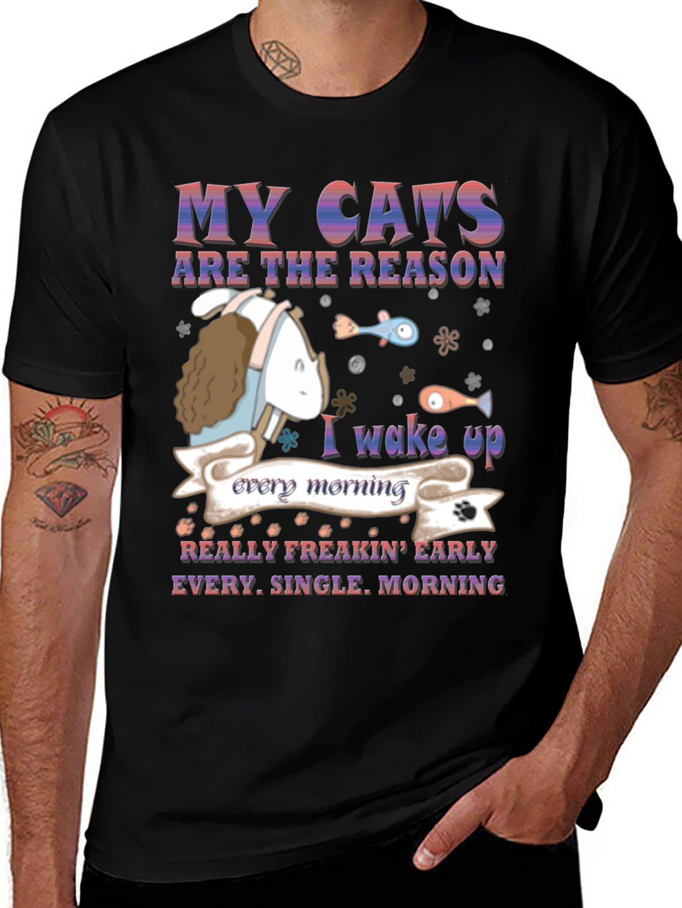 Variant 18 of My Cats Are the Reason T-Shirt