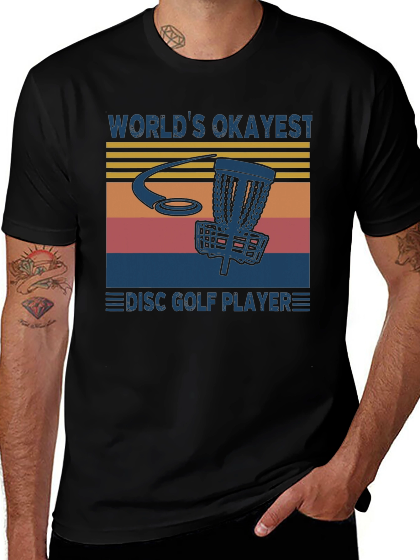 Variant 27 of World's Okayest Disc Golf Player T-Shirt