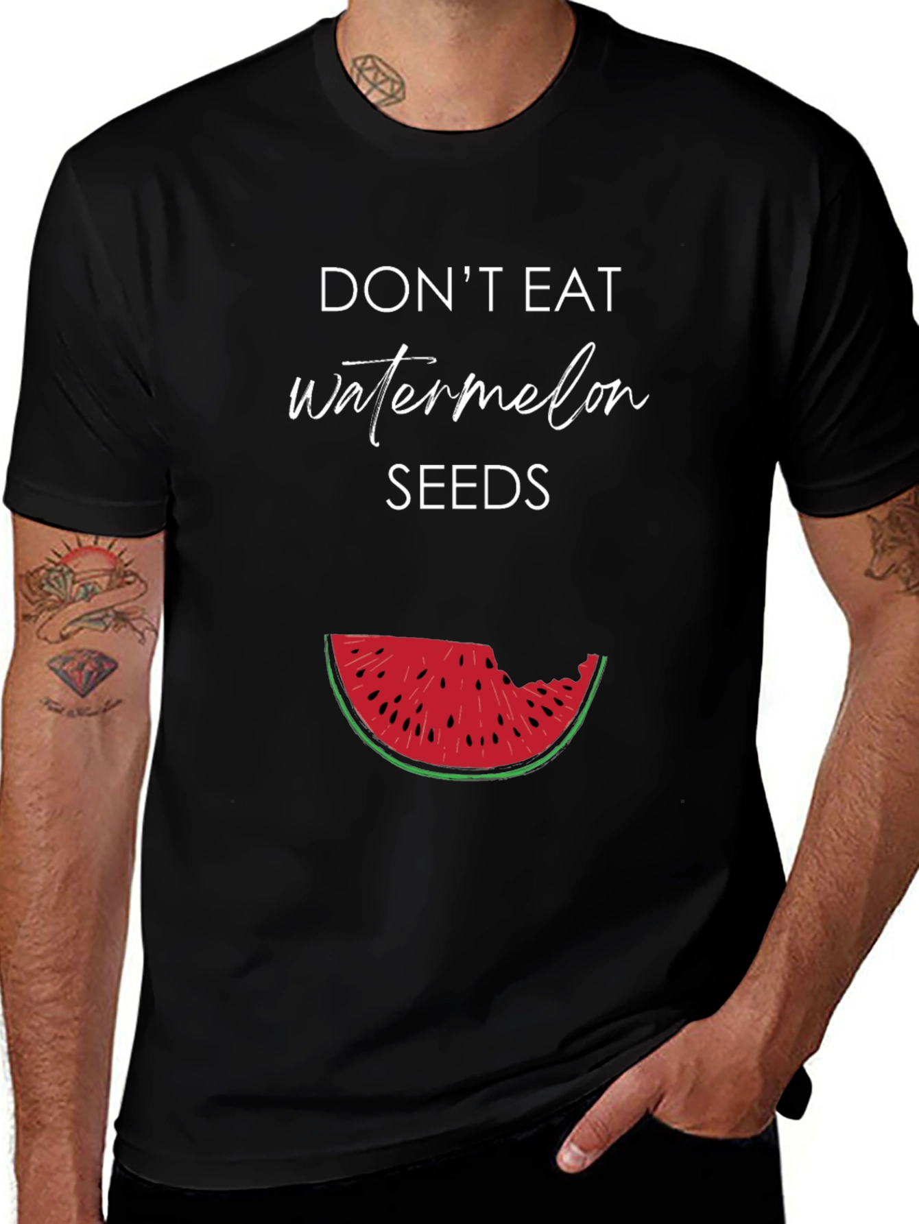 Variant 12 of Don't Eat Watermelon Seeds Graphic Tee