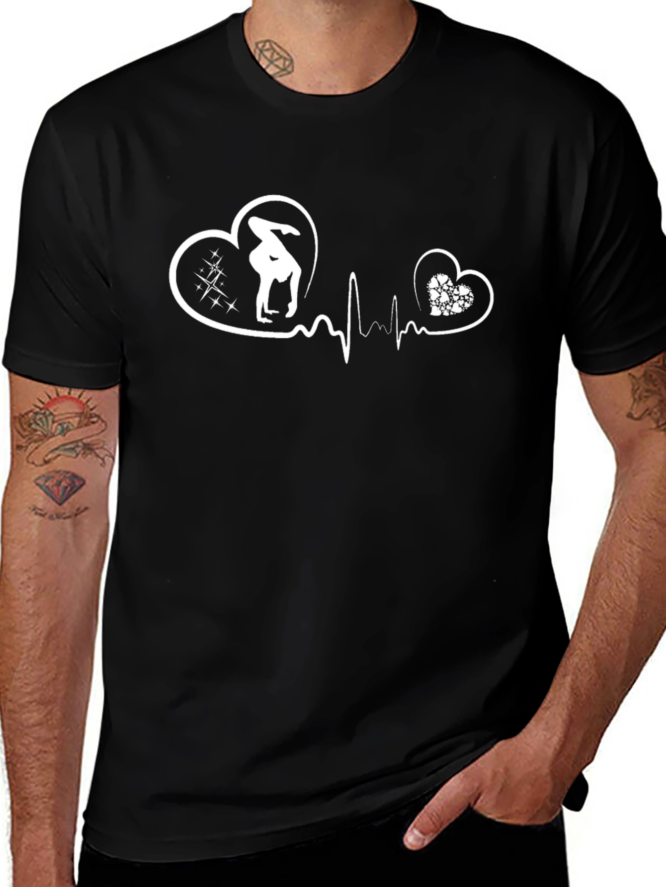 Variant 10 of Gymnastics Heartbeat T-Shirt