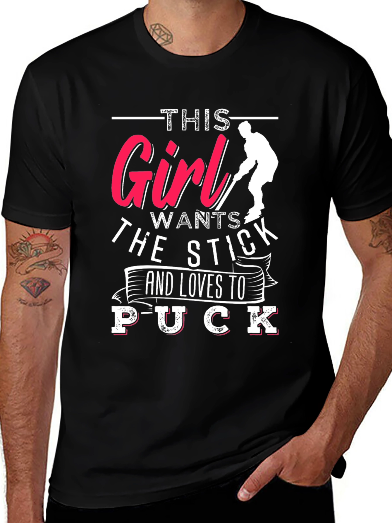 Hockey Girl T-Shirt: This Girl Wants The Stick