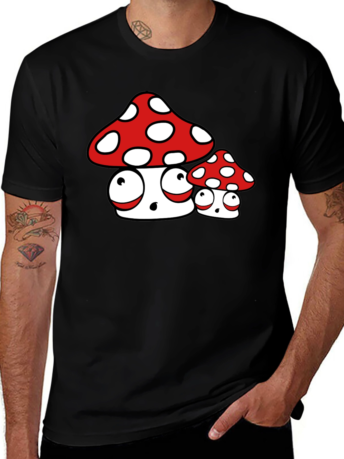 Variant 13 of Funny Mushroom Graphic Tee