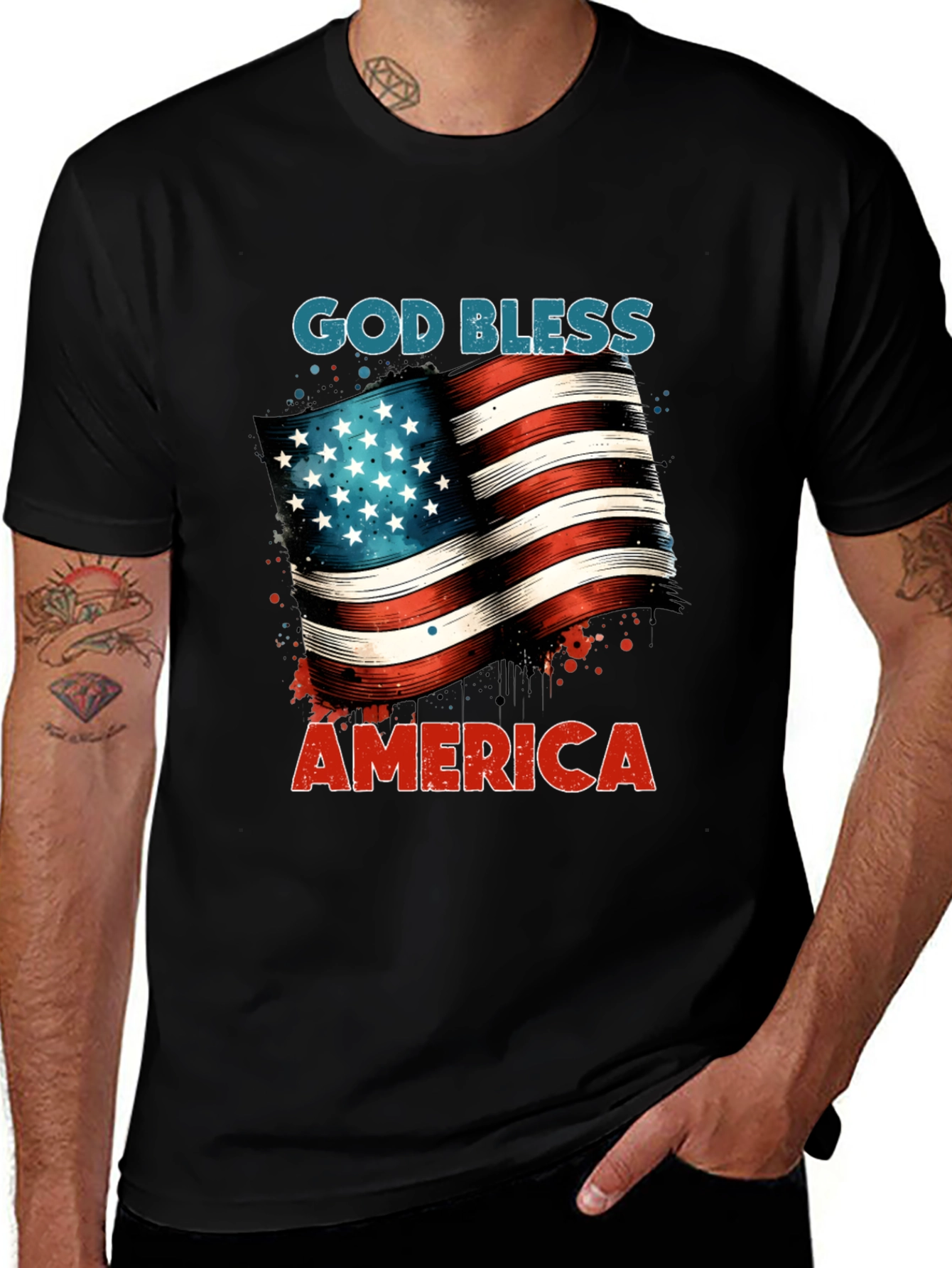 Variant 8 of God Bless America Graphic Tee