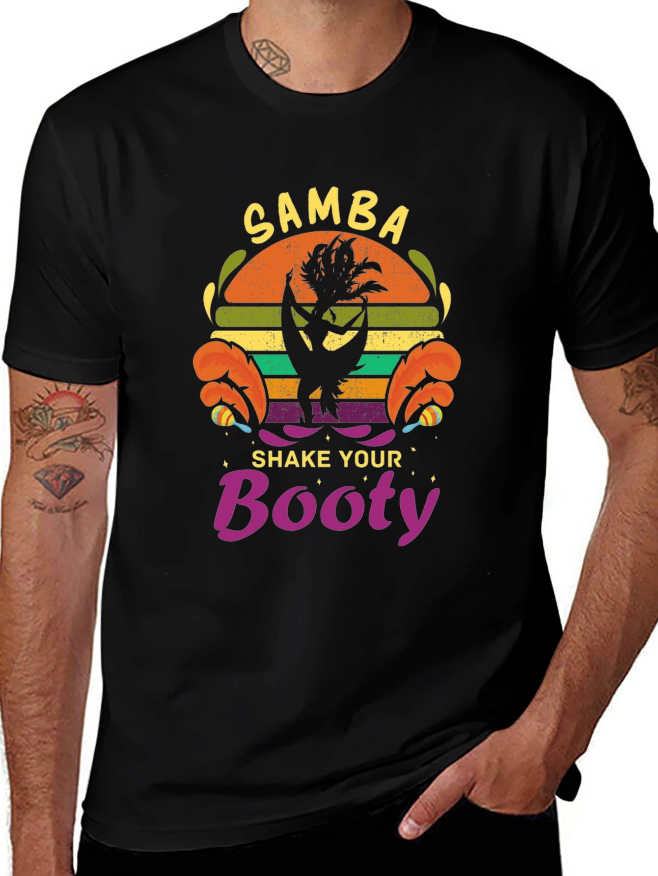 Samba Shake Your Booty Black T-Shirt