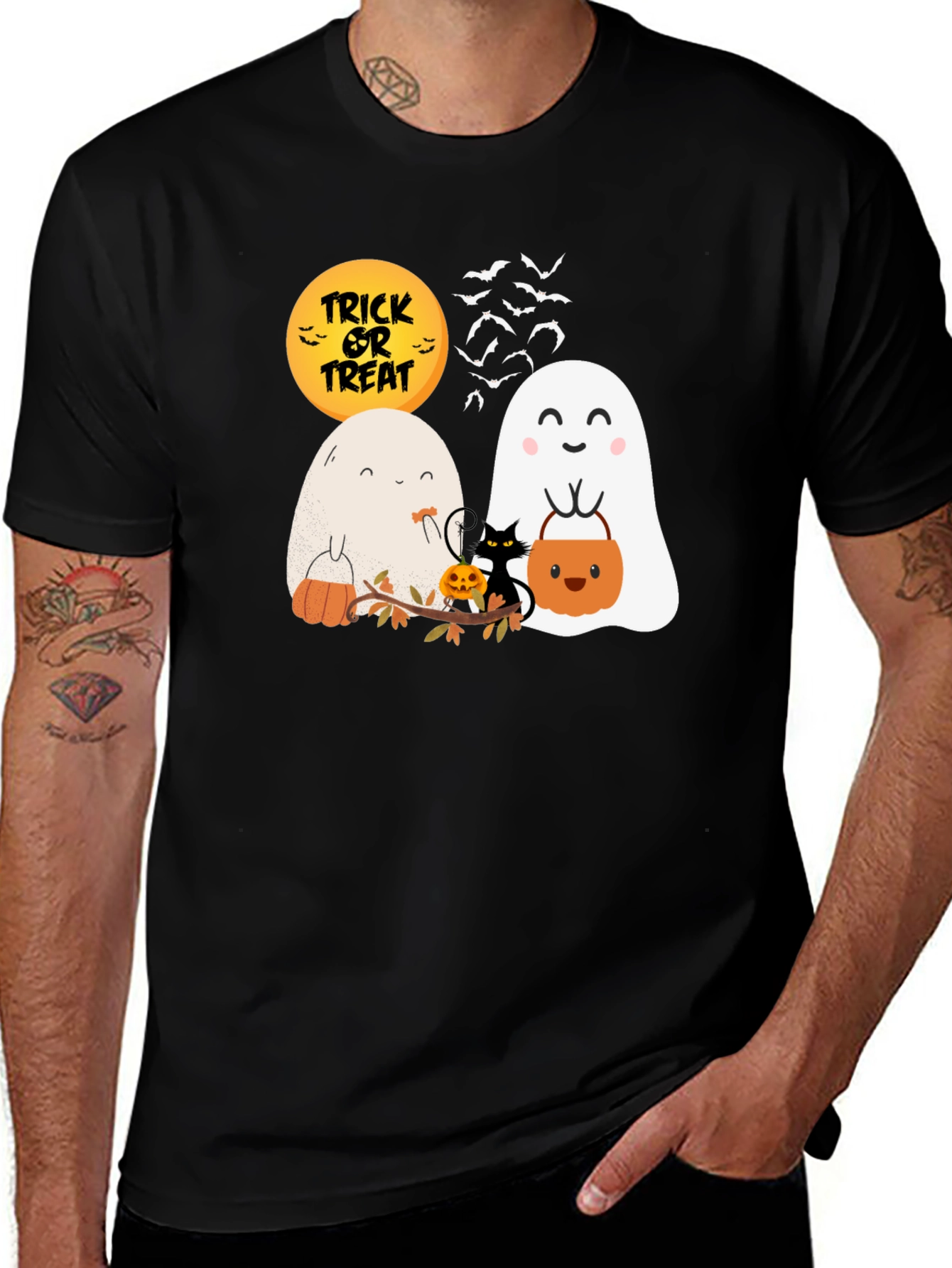 Halloween Ghost T-Shirt - Trick or Treat Spooky Season