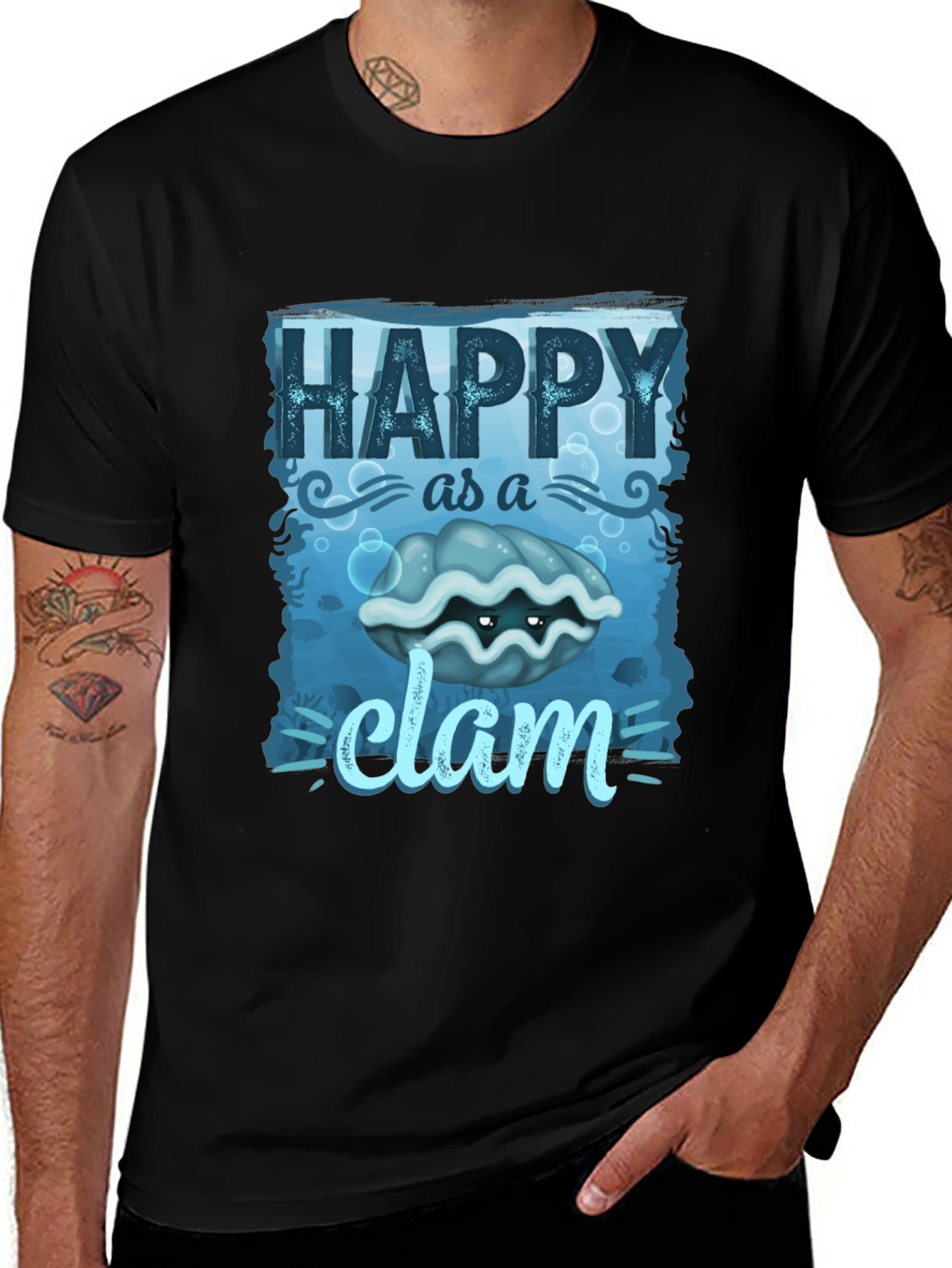 Happy as a Clam Graphic T-Shirt