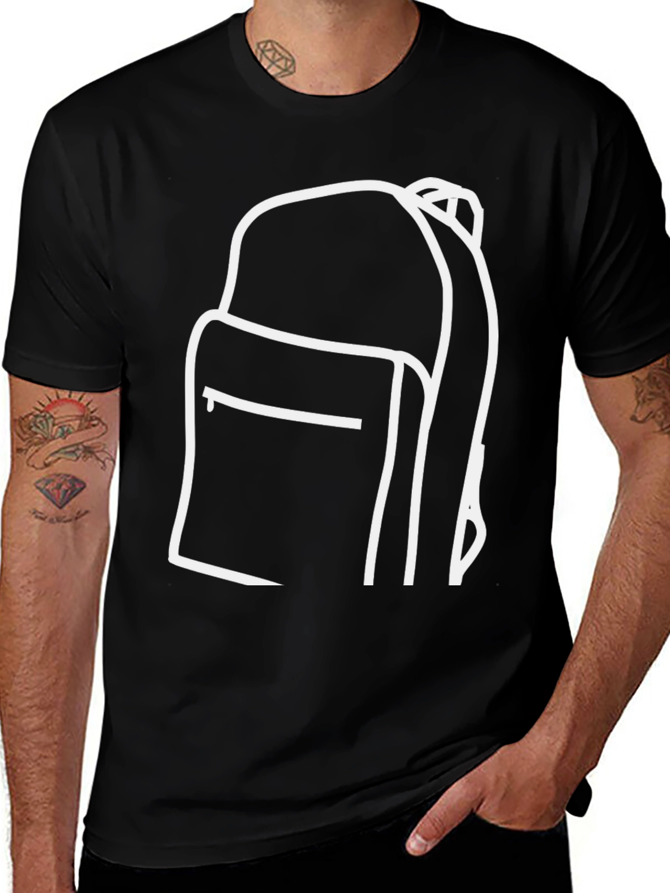 Variant 9 of Backpack Graphic Tee - Stylish and Comfortable