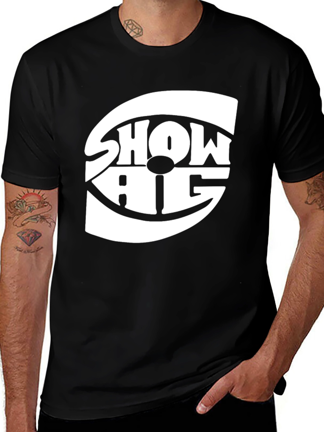 Variant 20 of Show Pig T-Shirt - Black Graphic Tee