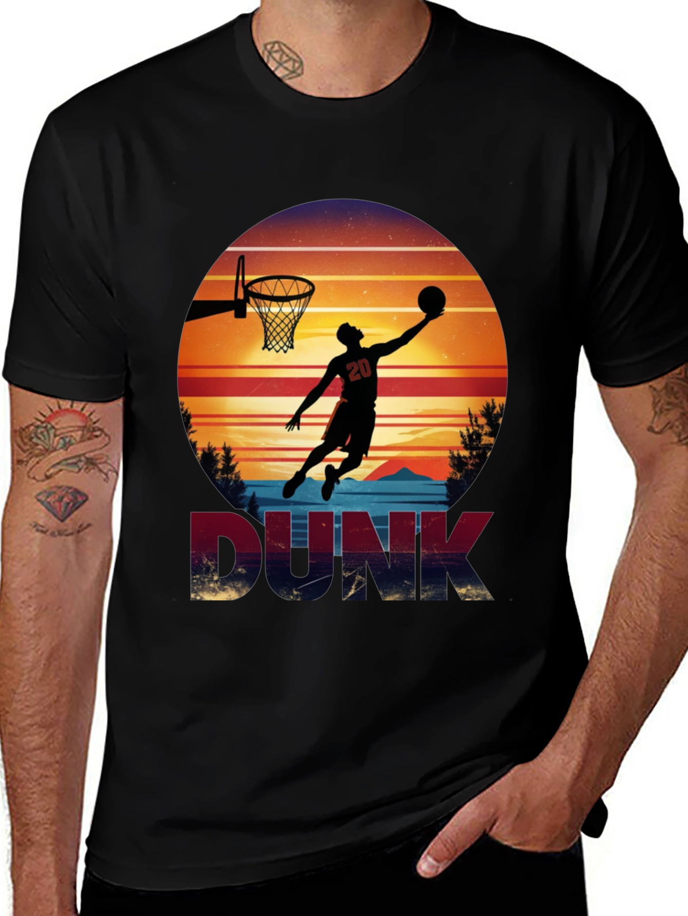 Variant 28 of Dunk Retro Basketball T-Shirt