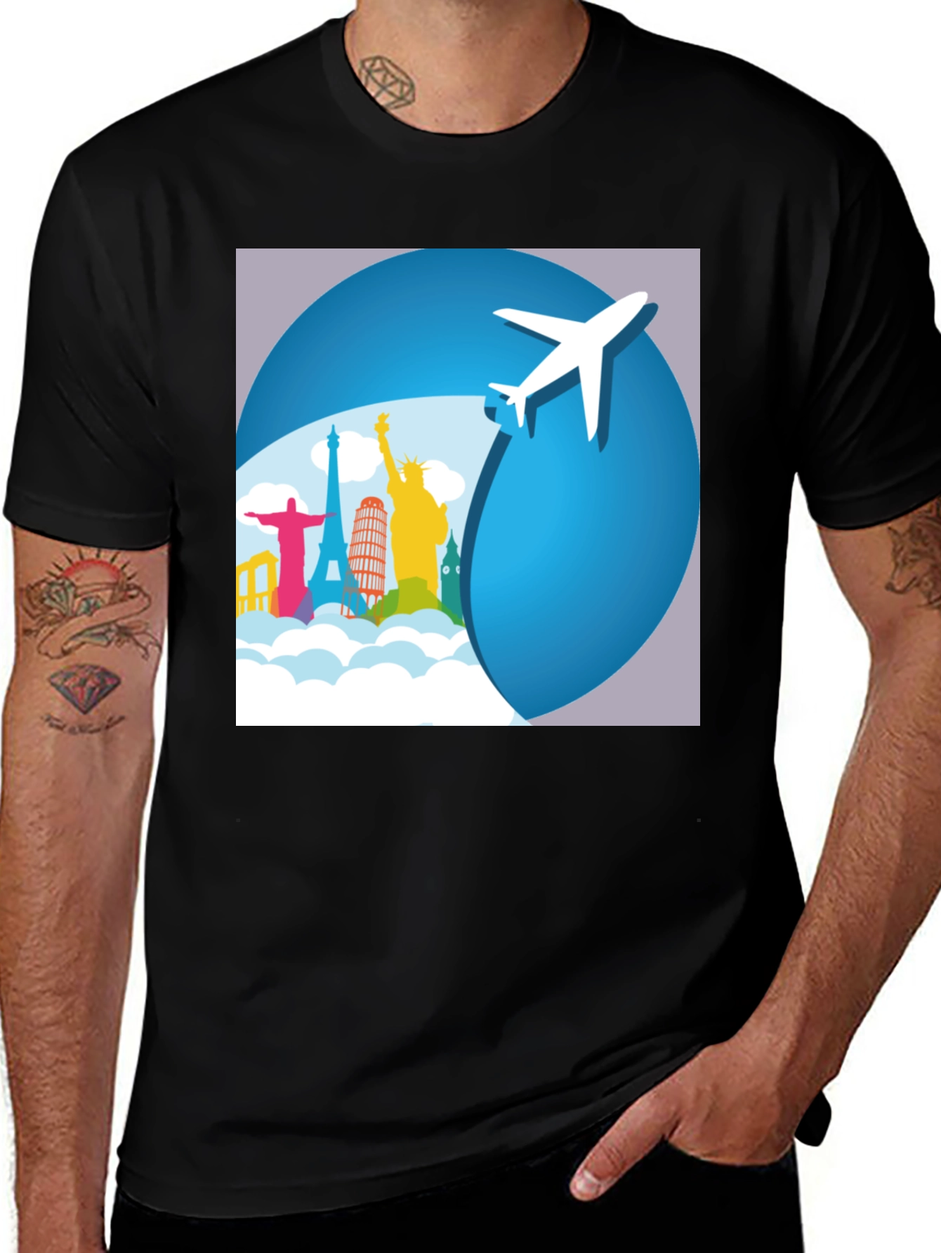 Variant 12 of Travel Destinations Graphic T-Shirt