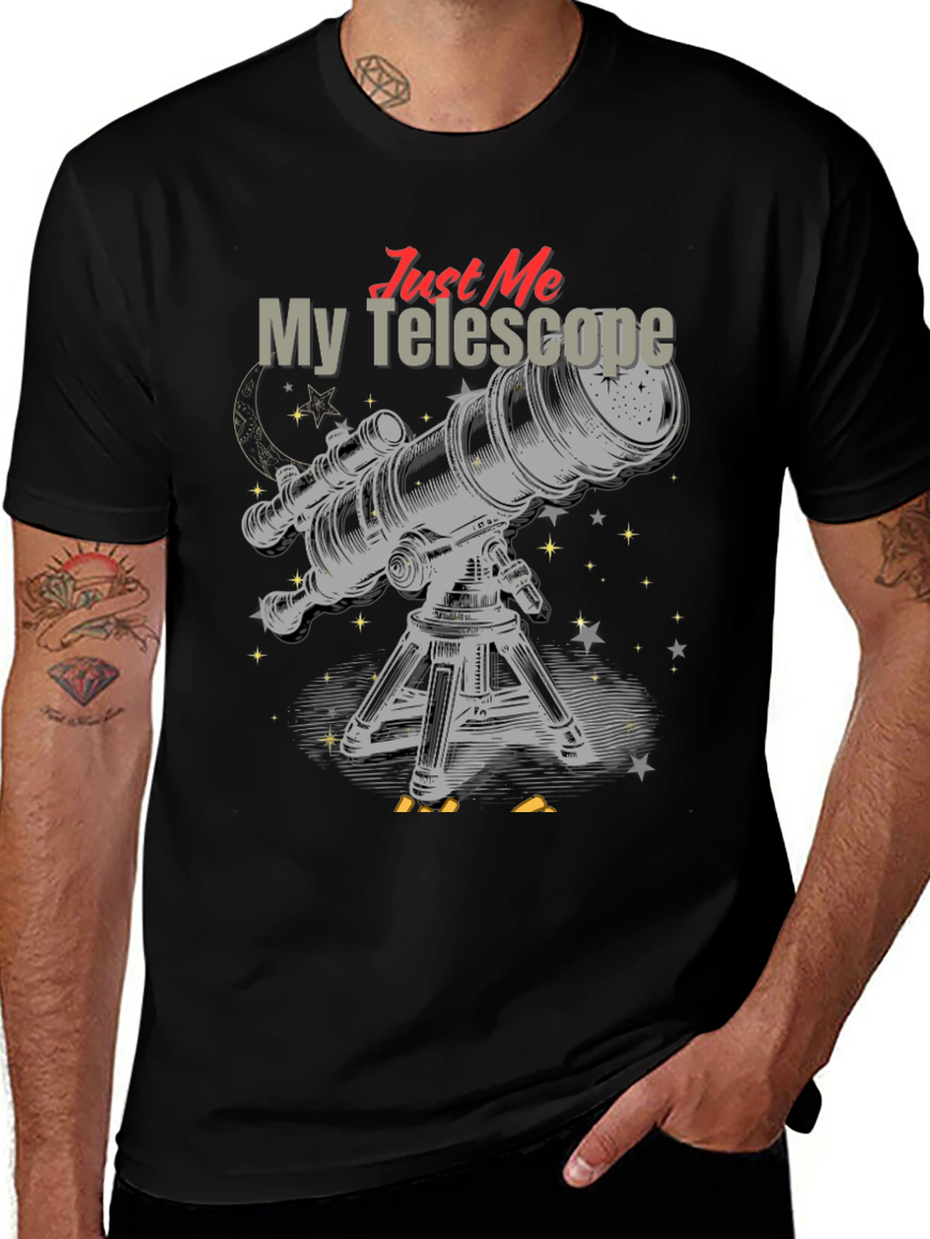 Variant 28 of Just Me and My Telescope Graphic Tee