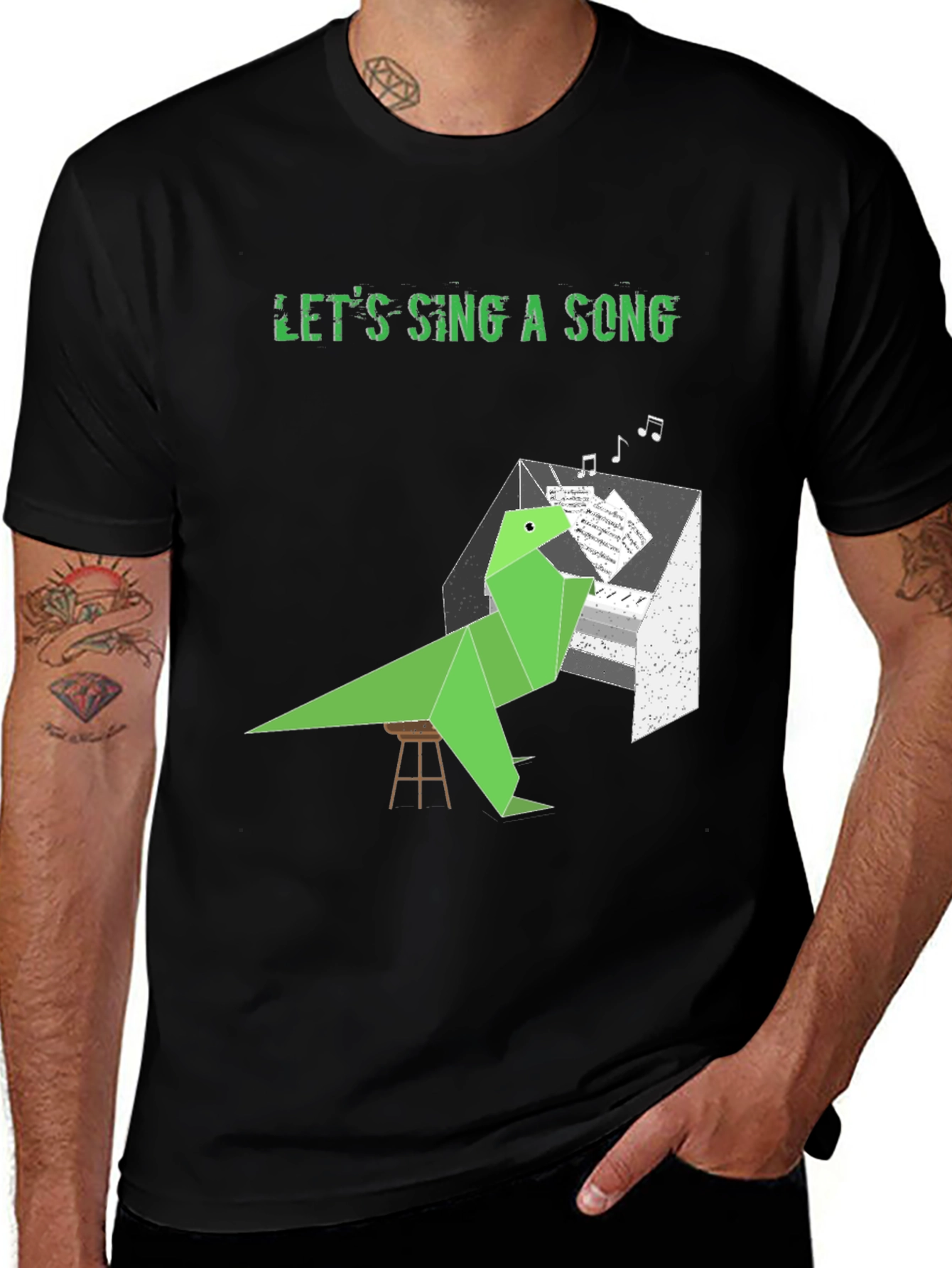 Musical Dino Tee - Sing a Song T-Shirt