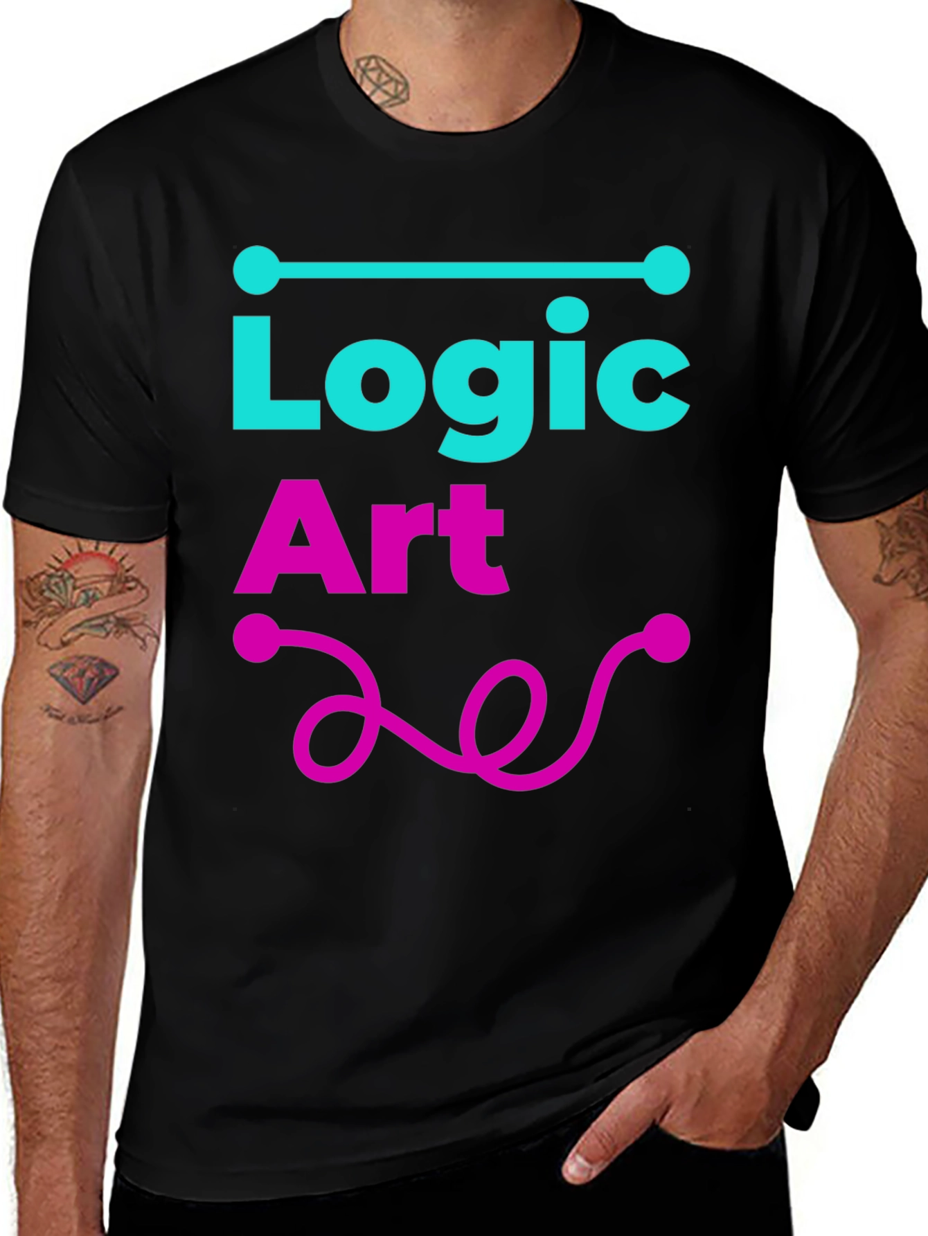 Variant 16 of Logic Art Graphic Tee - Stylish and Unique Design