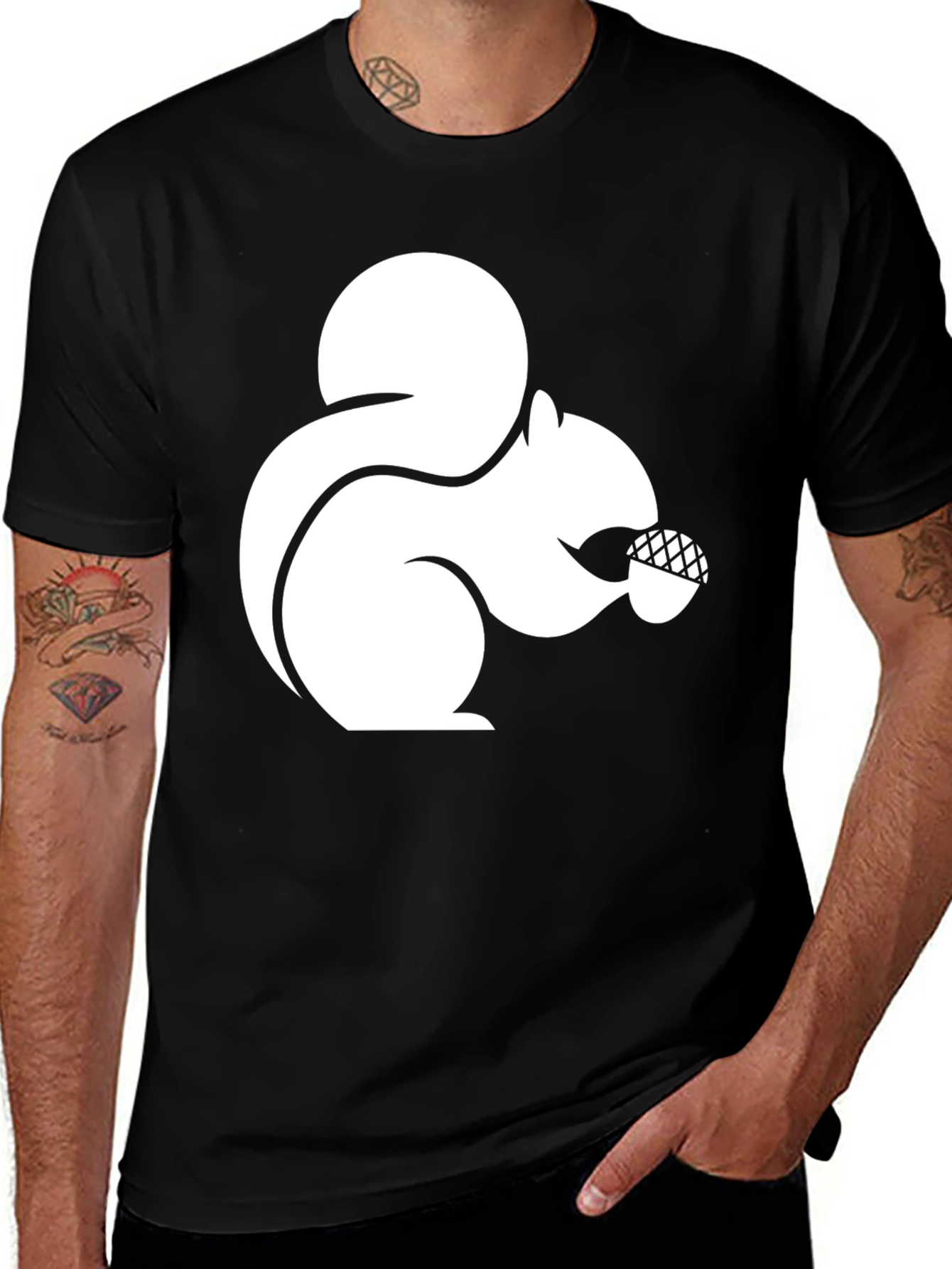 Variant 30 of Squirrel Nut T-Shirt - Graphic Tee for Animal Lovers