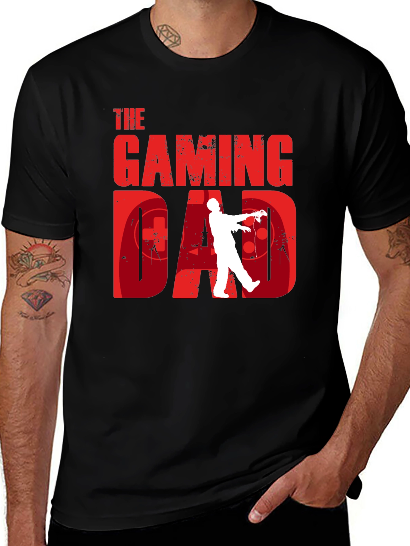 Variant 8 of Gaming Dad T-Shirt - Gamer Zombie Graphic Tee