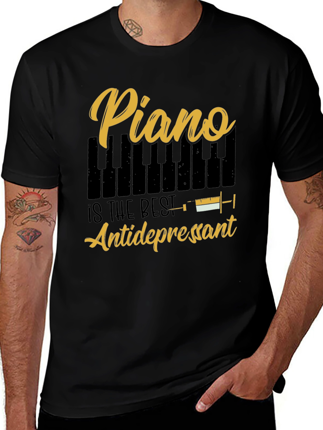 Variant 26 of Piano is the Best Antidepressant Graphic Tee