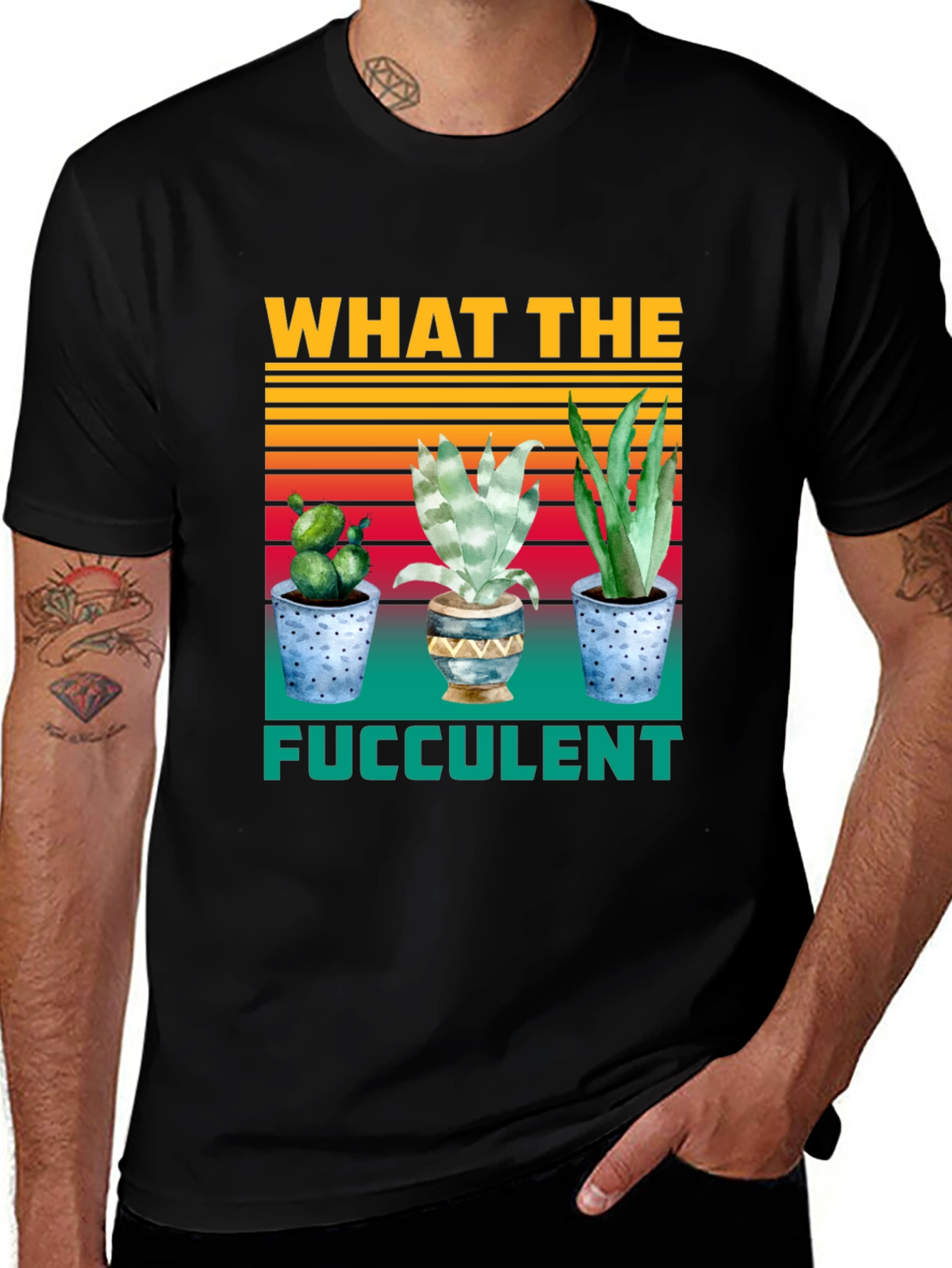 Variant 17 of What the Fucculent Graphic Tee