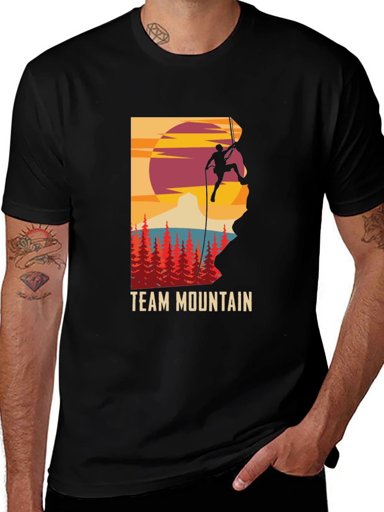 Variant 20 of Team Mountain Climbing Graphic Tee