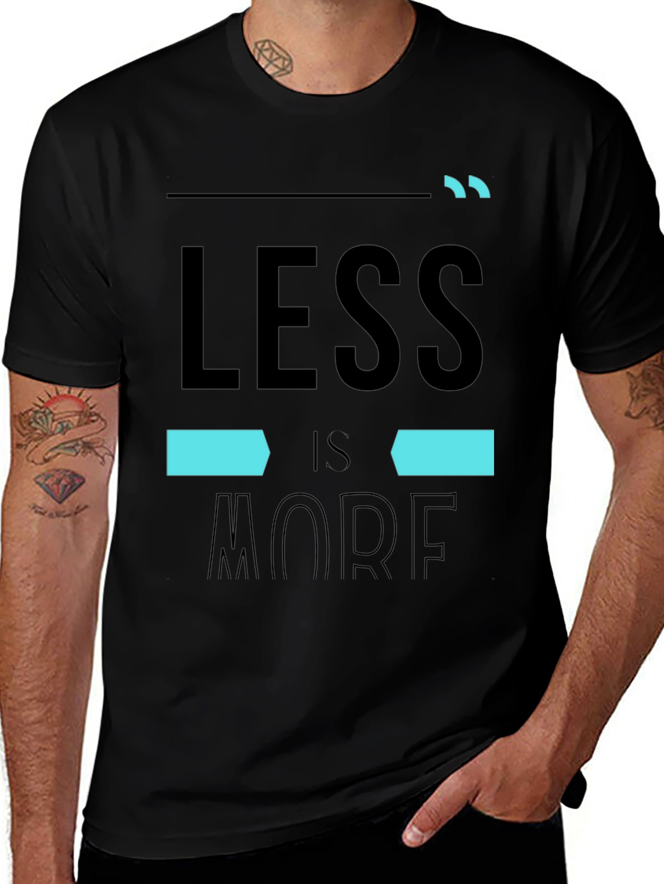 Variant 21 of Minimalist "Less is More" Graphic T-Shirt