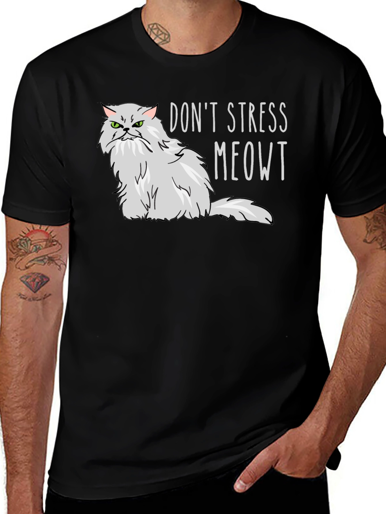 Variant 4 of Don't Stress Meowt T-Shirt - Grumpy Cat Tee