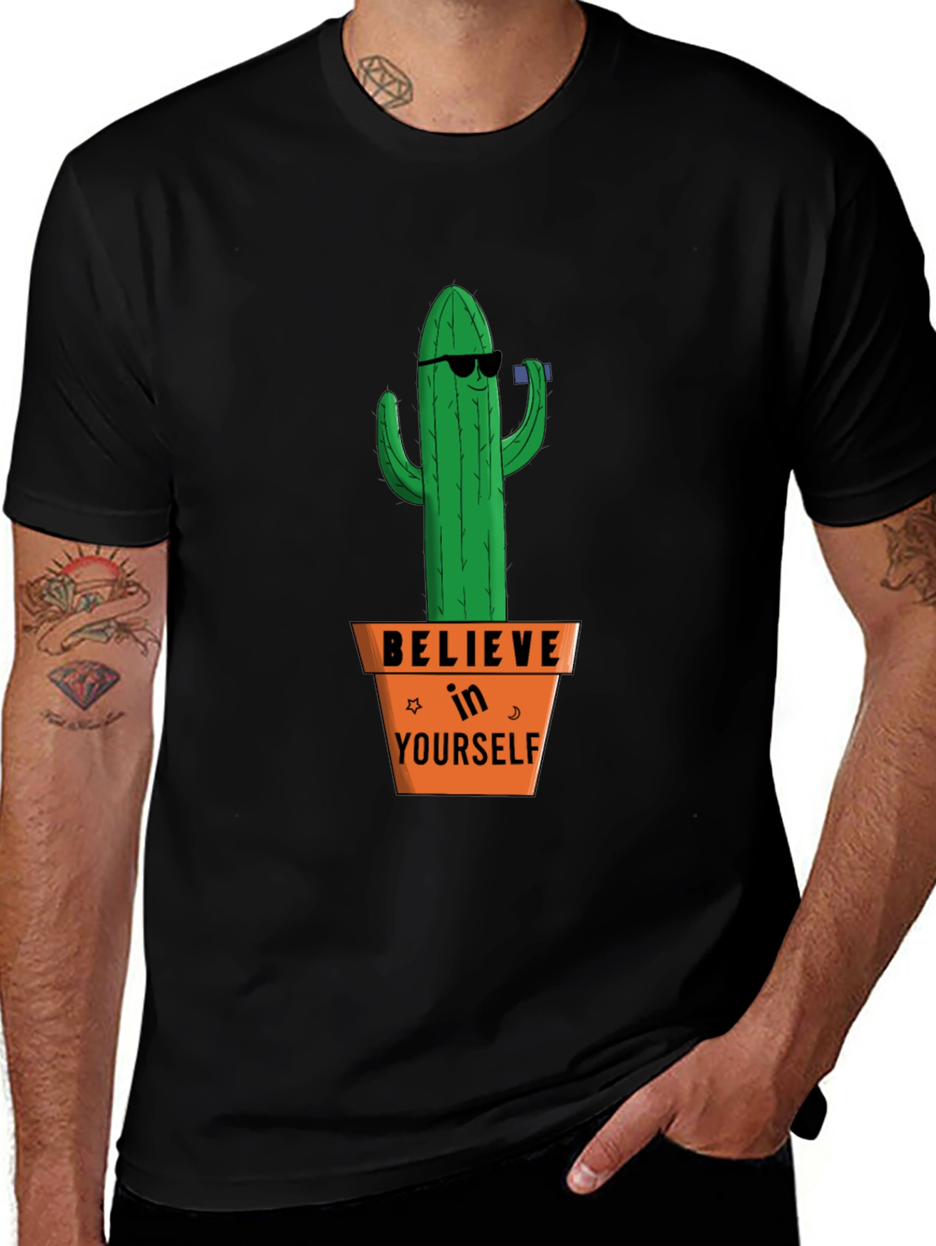 Variant 27 of Believe in Yourself Cactus T-Shirt