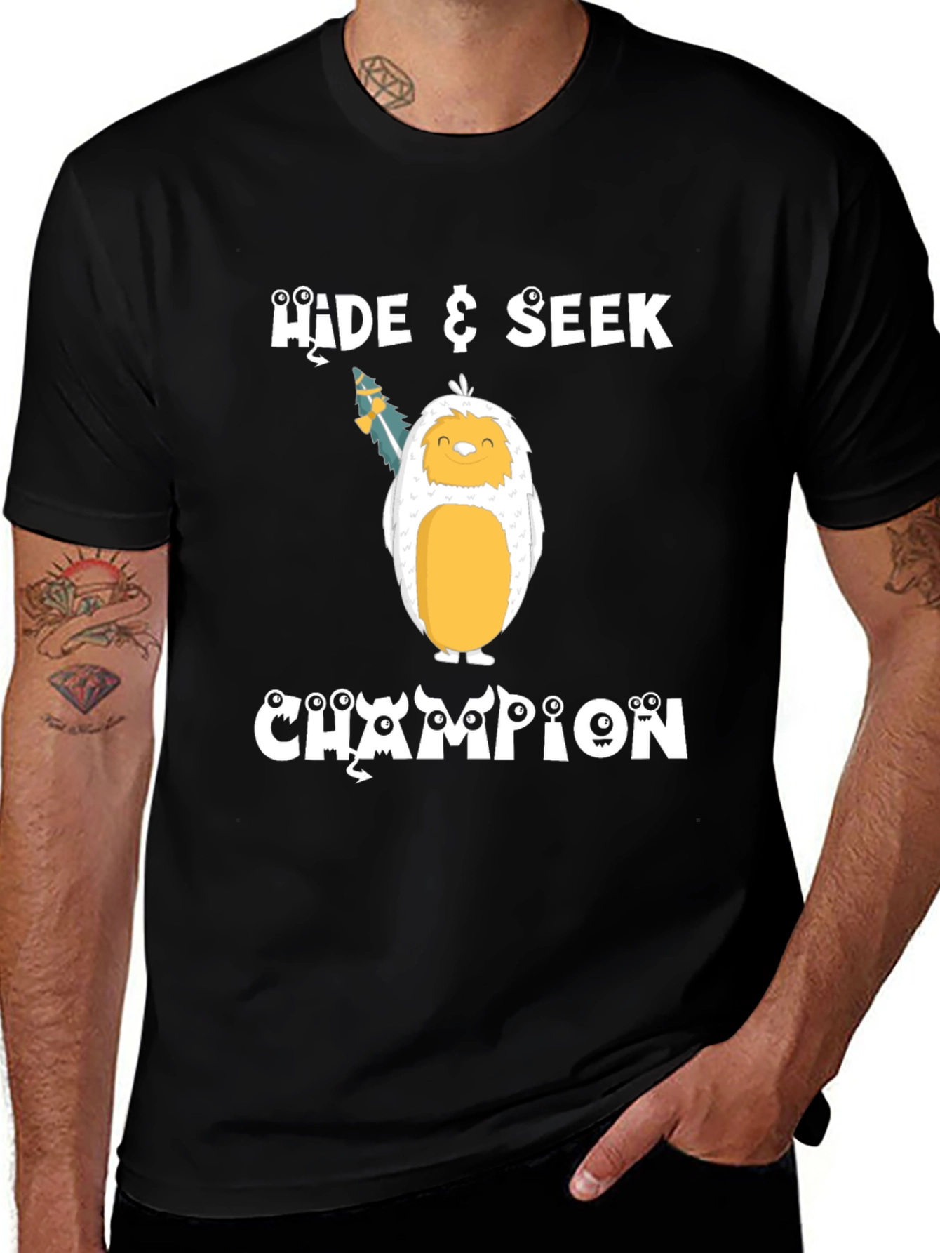 Hide & Seek Champion T-Shirt - Yeti Design