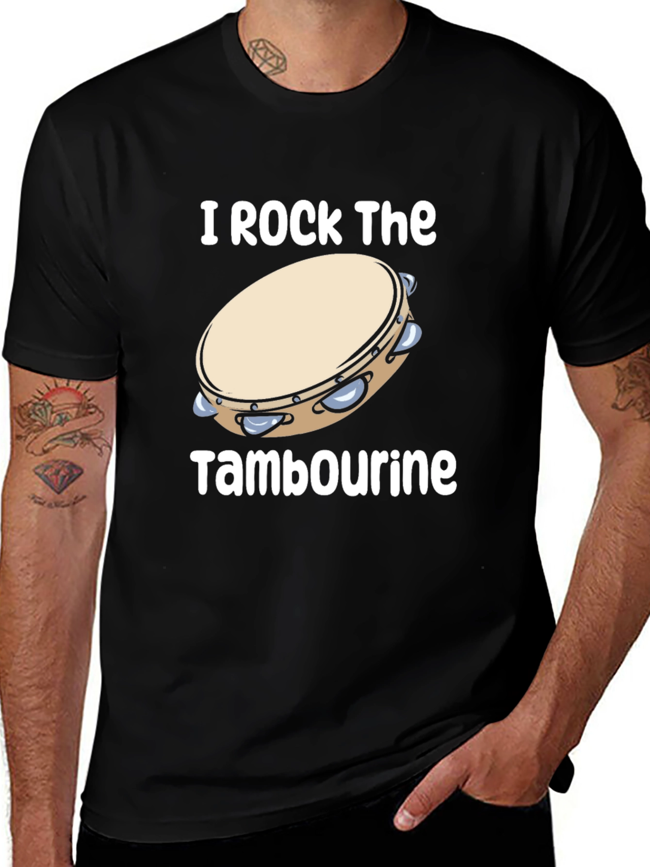Variant 19 of I Rock The Tambourine Graphic T-Shirt 