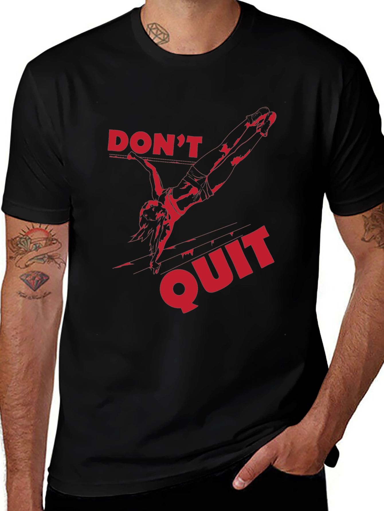 Don't Quit Graphic Tee - Black