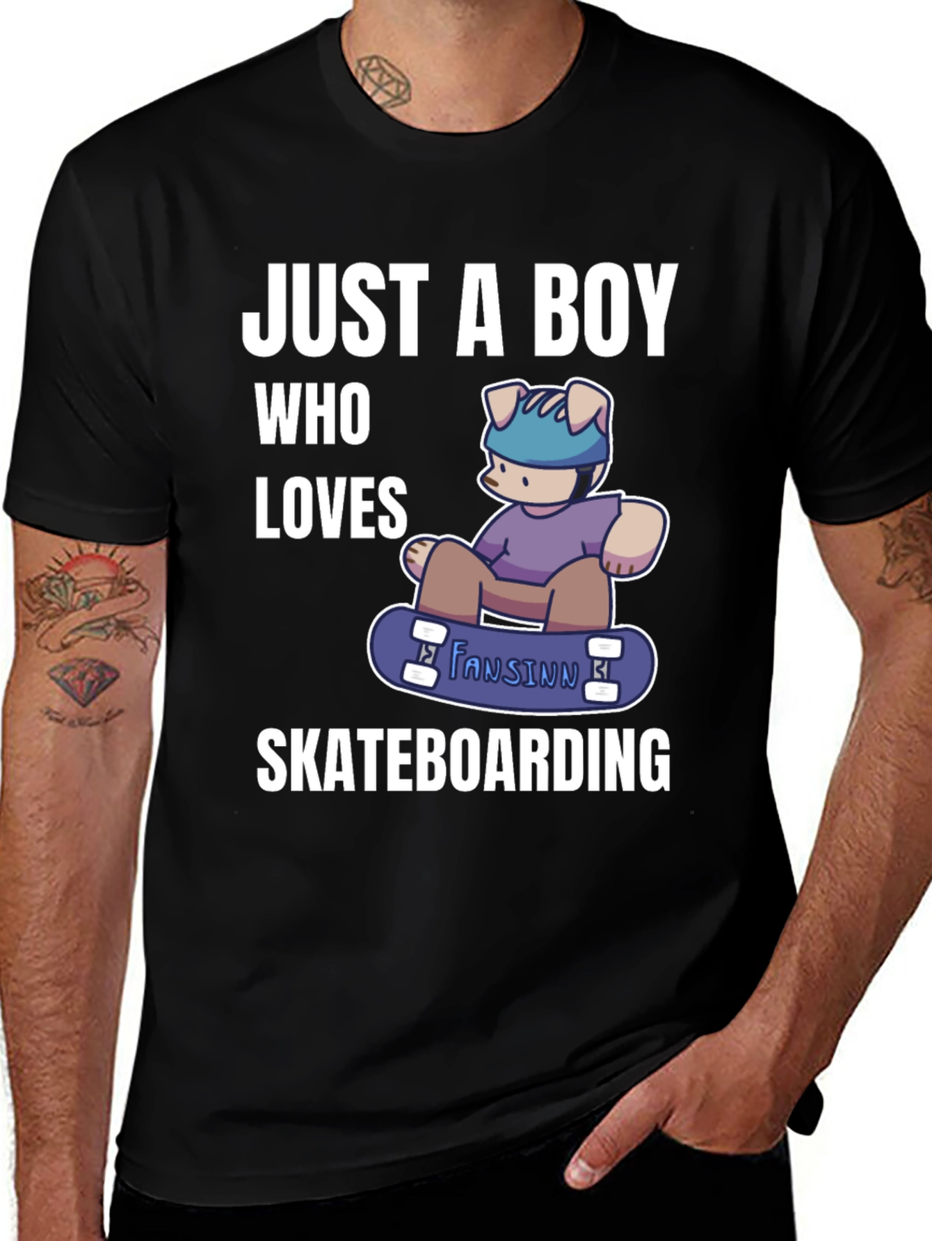 Variant 16 of Boy Who Loves Skateboarding T-Shirt
