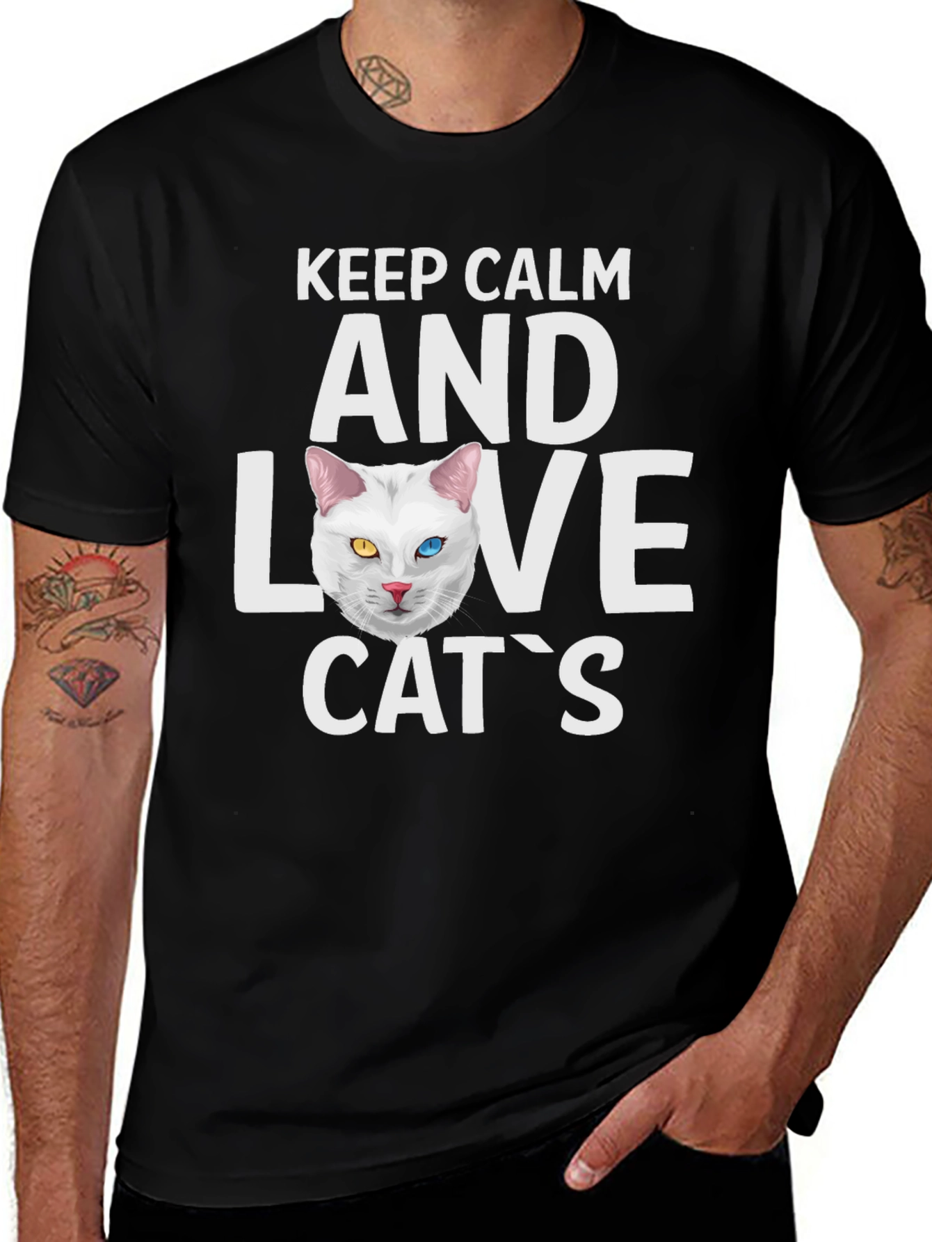 Variant 13 of Keep Calm and Love Cats T-Shirt