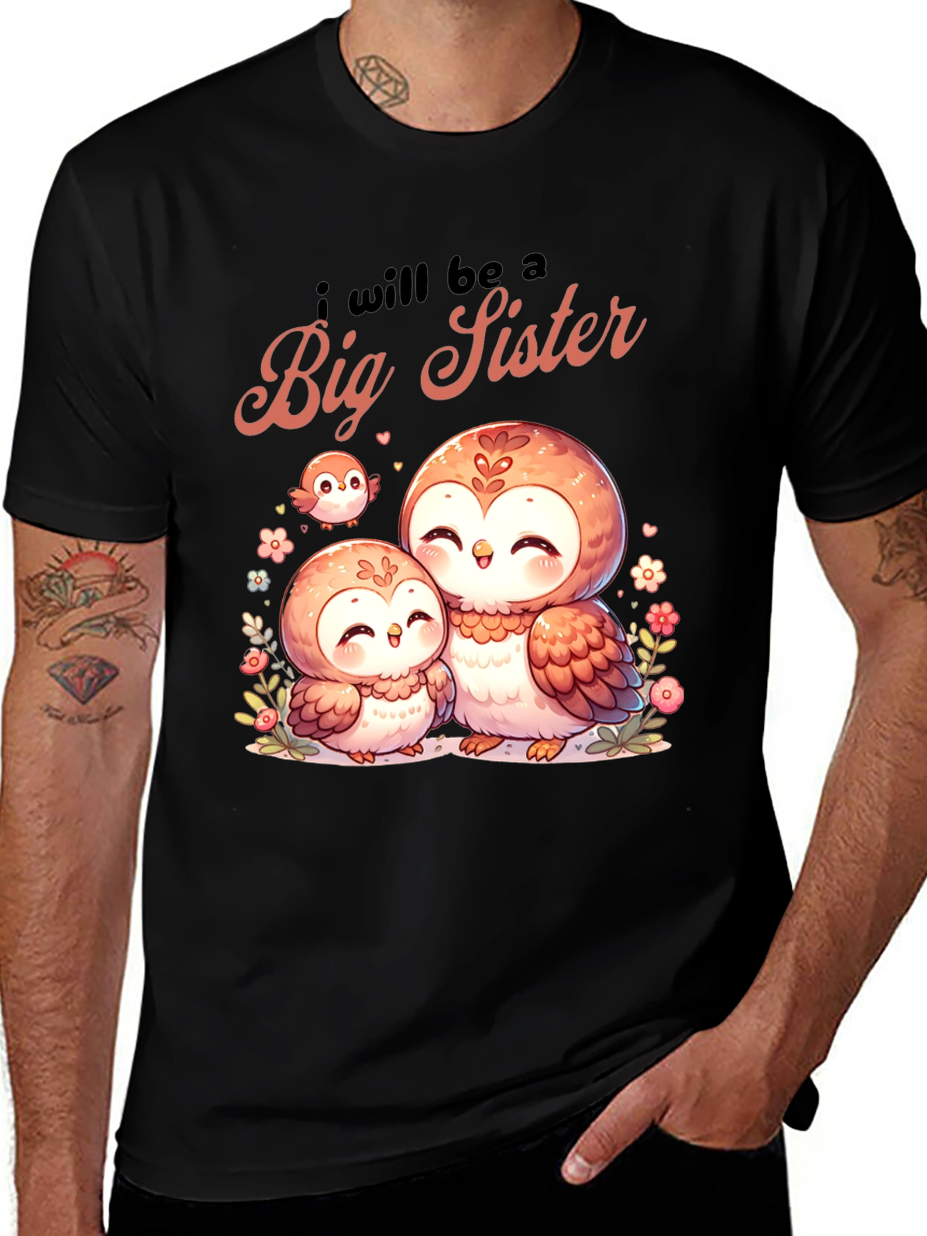 Variant 17 of Big Sister Owl T-Shirt
